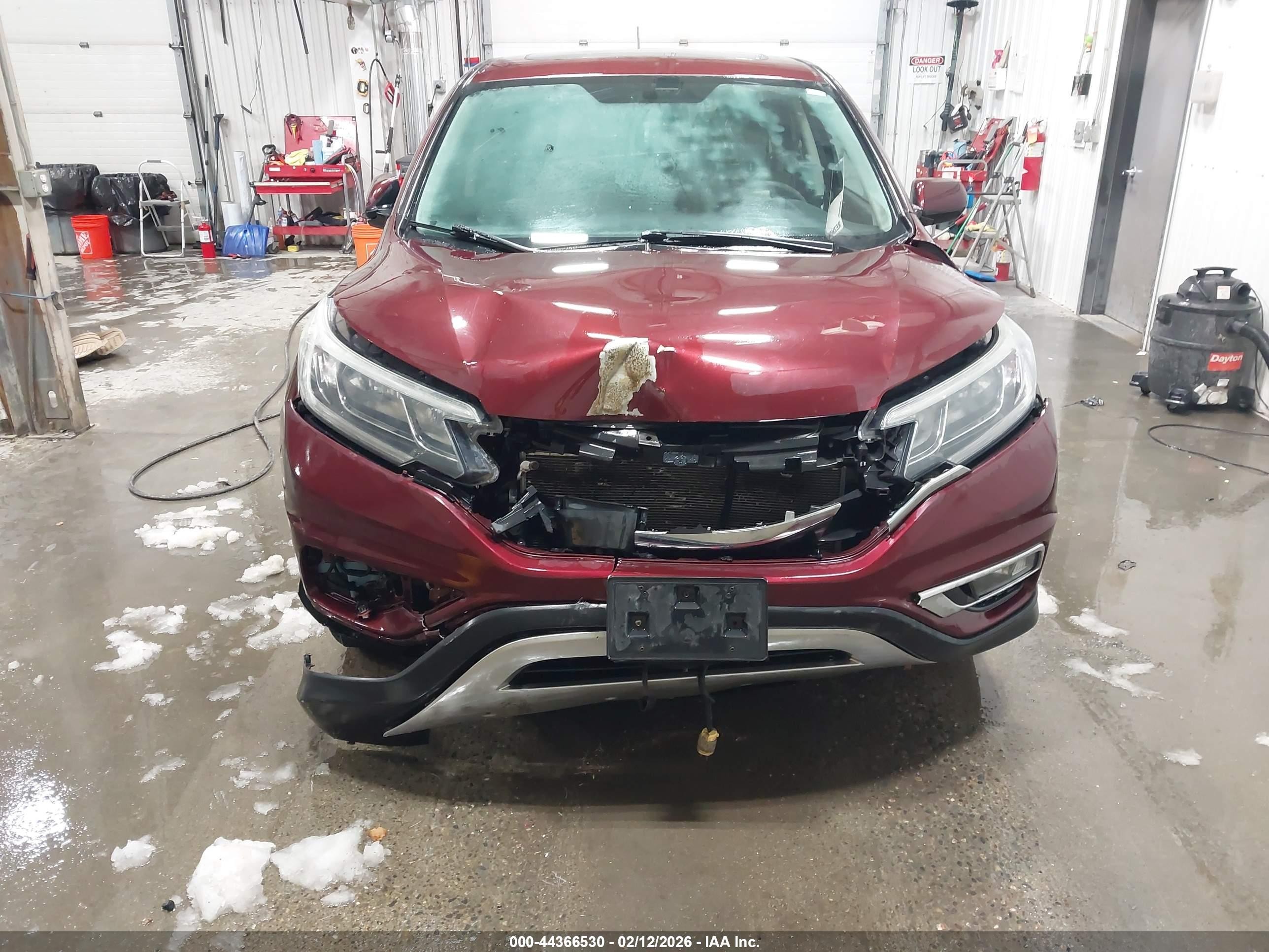 2016 Honda Cr-v Ex Burgundy vin: 2HKRM4H55GH604580