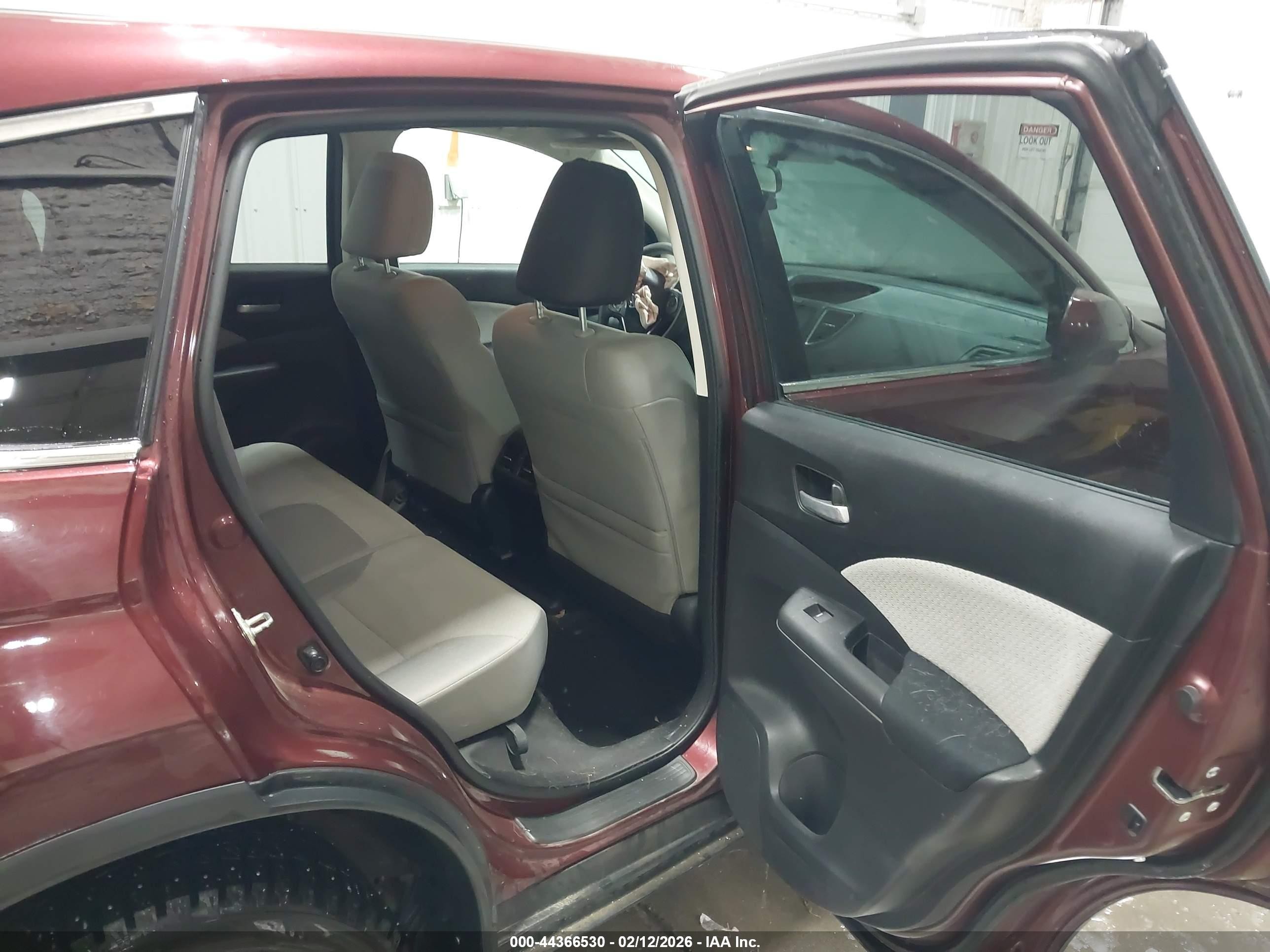 2016 Honda Cr-v Ex Burgundy vin: 2HKRM4H55GH604580