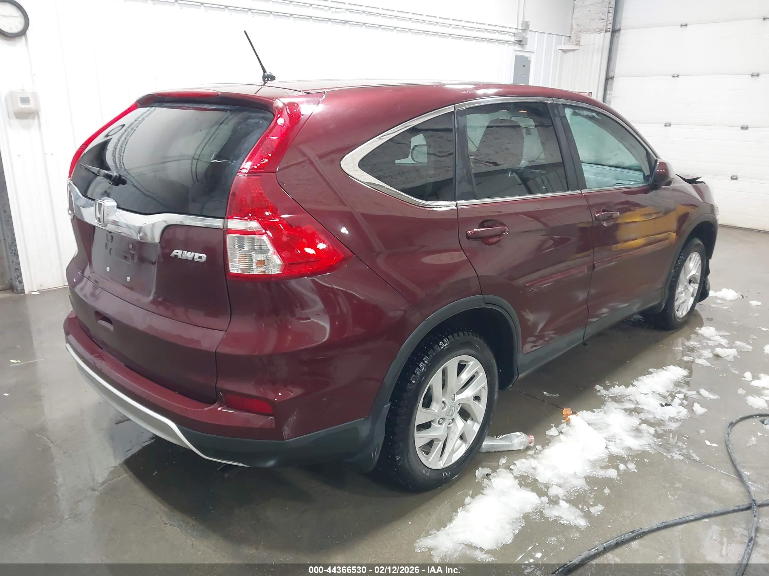 2016 Honda Cr-v Ex Burgundy vin: 2HKRM4H55GH604580