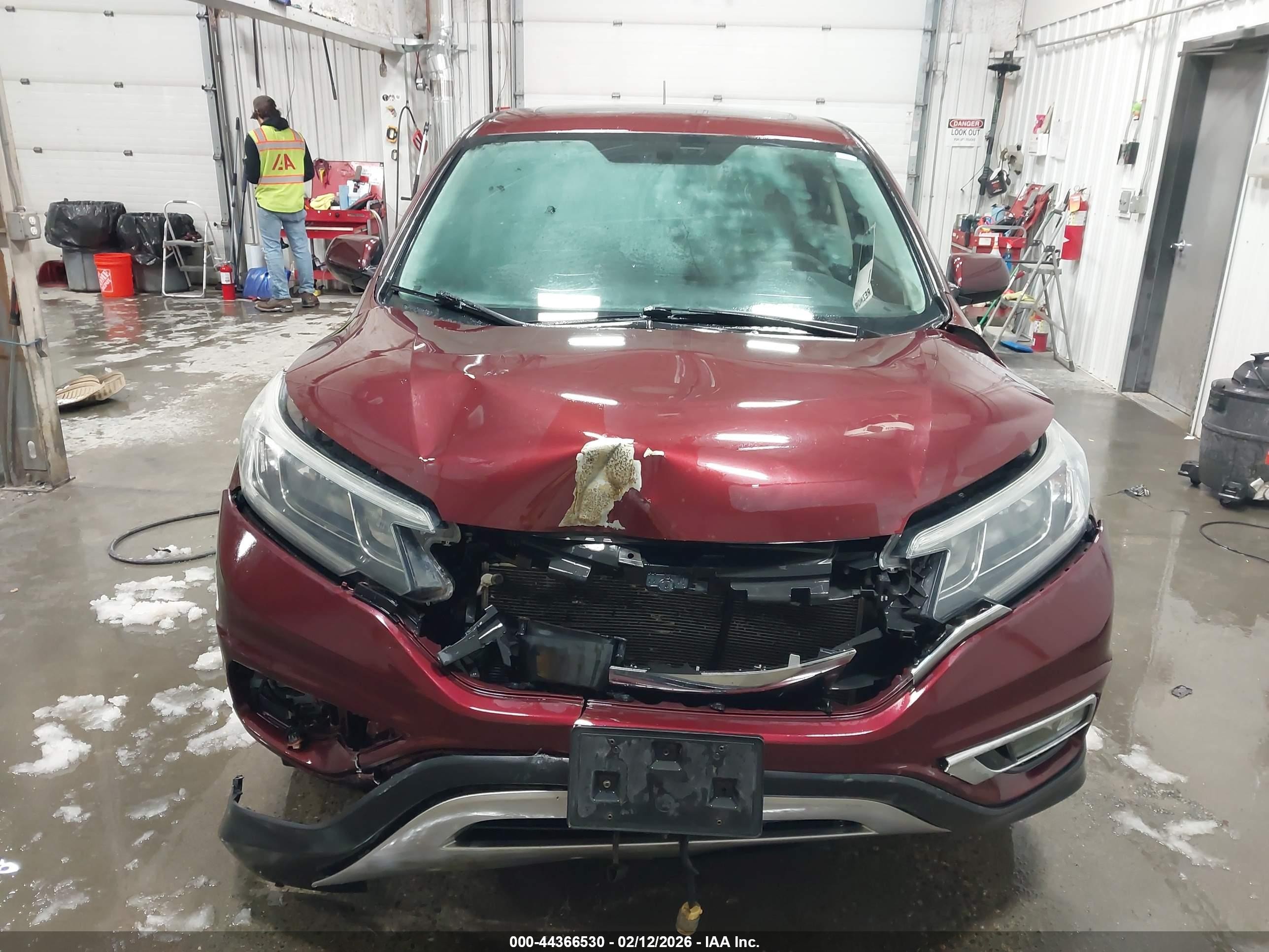2016 Honda Cr-v Ex Burgundy vin: 2HKRM4H55GH604580