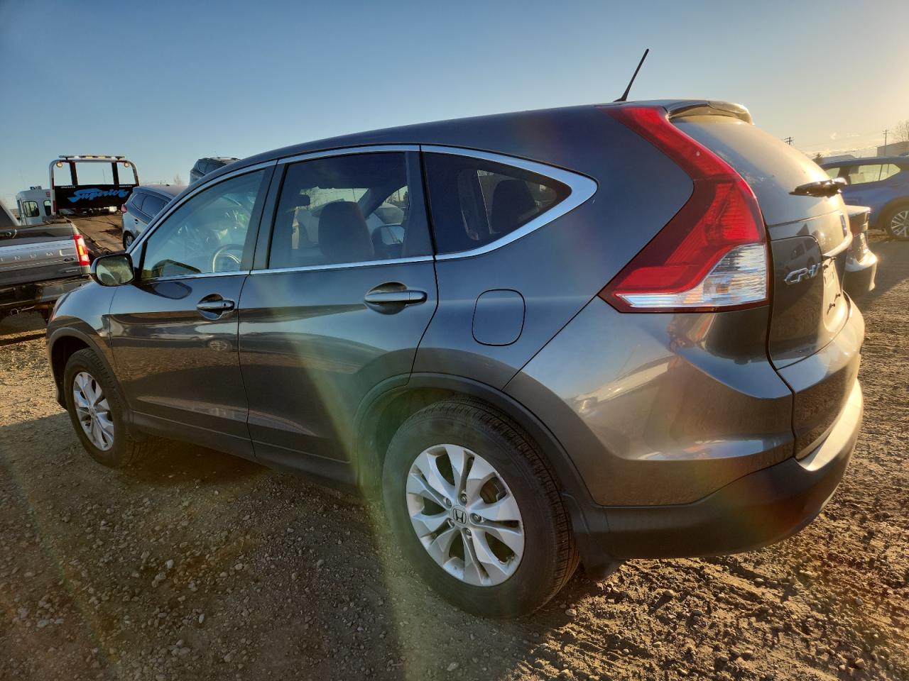 2013 Honda Cr-v Ex Gray vin: 2HKRM4H56DH101054