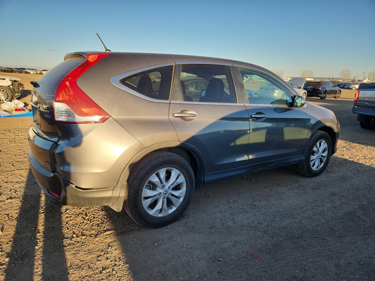 2013 Honda Cr-v Ex Gray vin: 2HKRM4H56DH101054