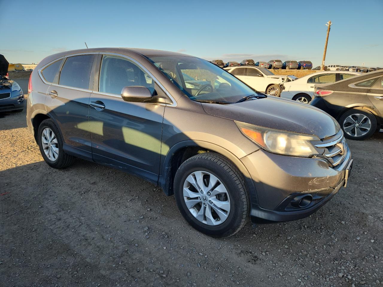 2013 Honda Cr-v Ex Gray vin: 2HKRM4H56DH101054