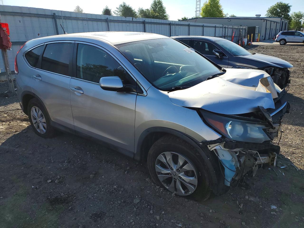 2013 Honda Cr-v Ex Silver vin: 2HKRM4H56DH609637
