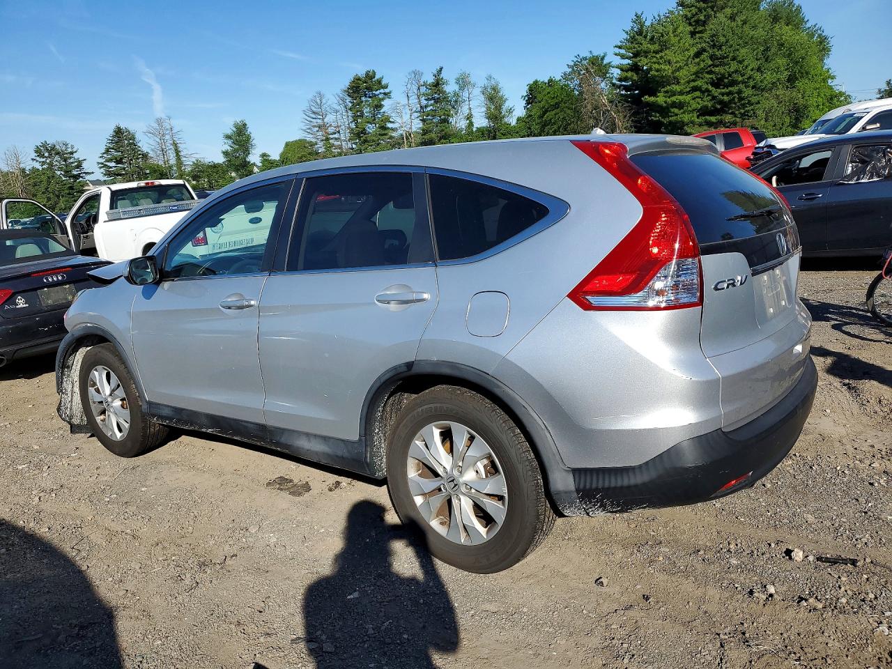 2013 Honda Cr-v Ex Silver vin: 2HKRM4H56DH609637