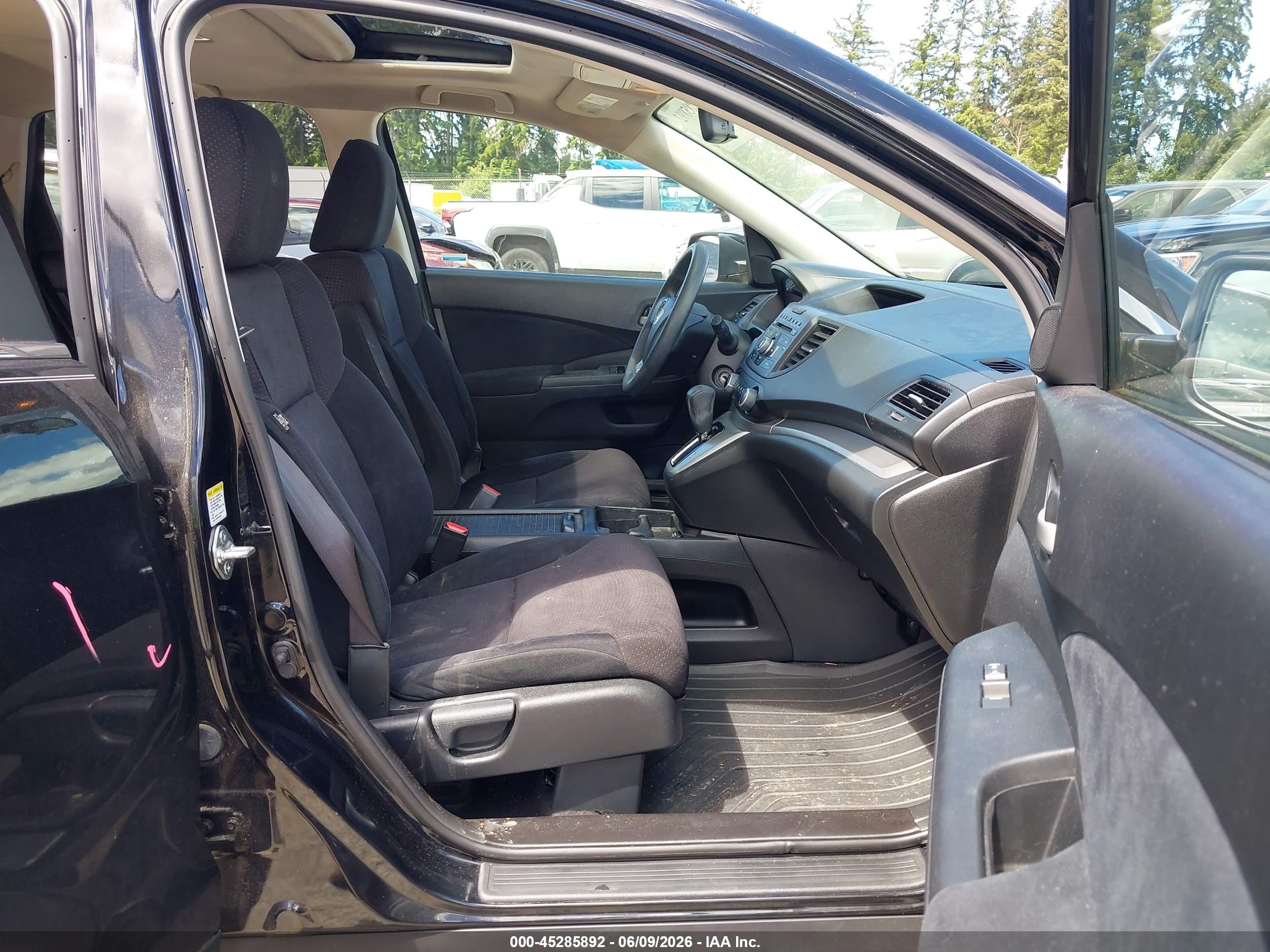 2013 Honda Cr-v Ex Черный vin: 2HKRM4H56DH615065