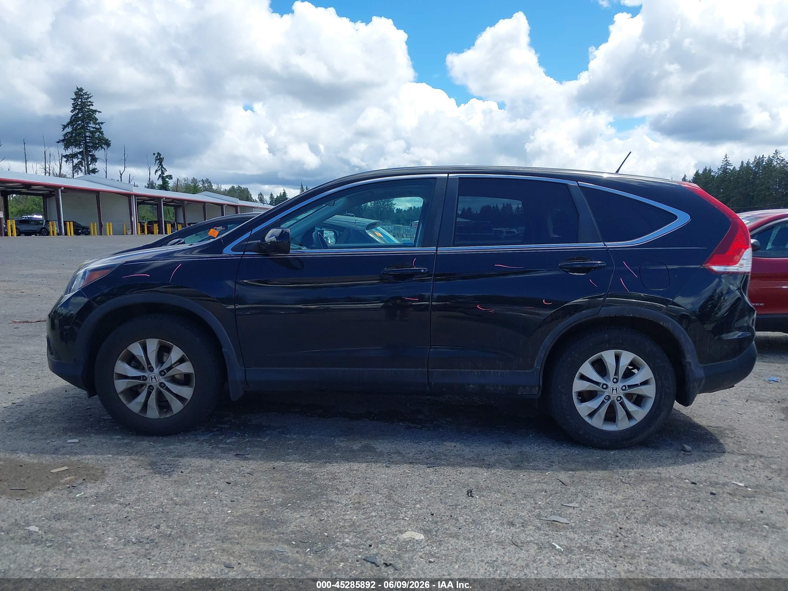 2013 Honda Cr-v Ex Черный vin: 2HKRM4H56DH615065
