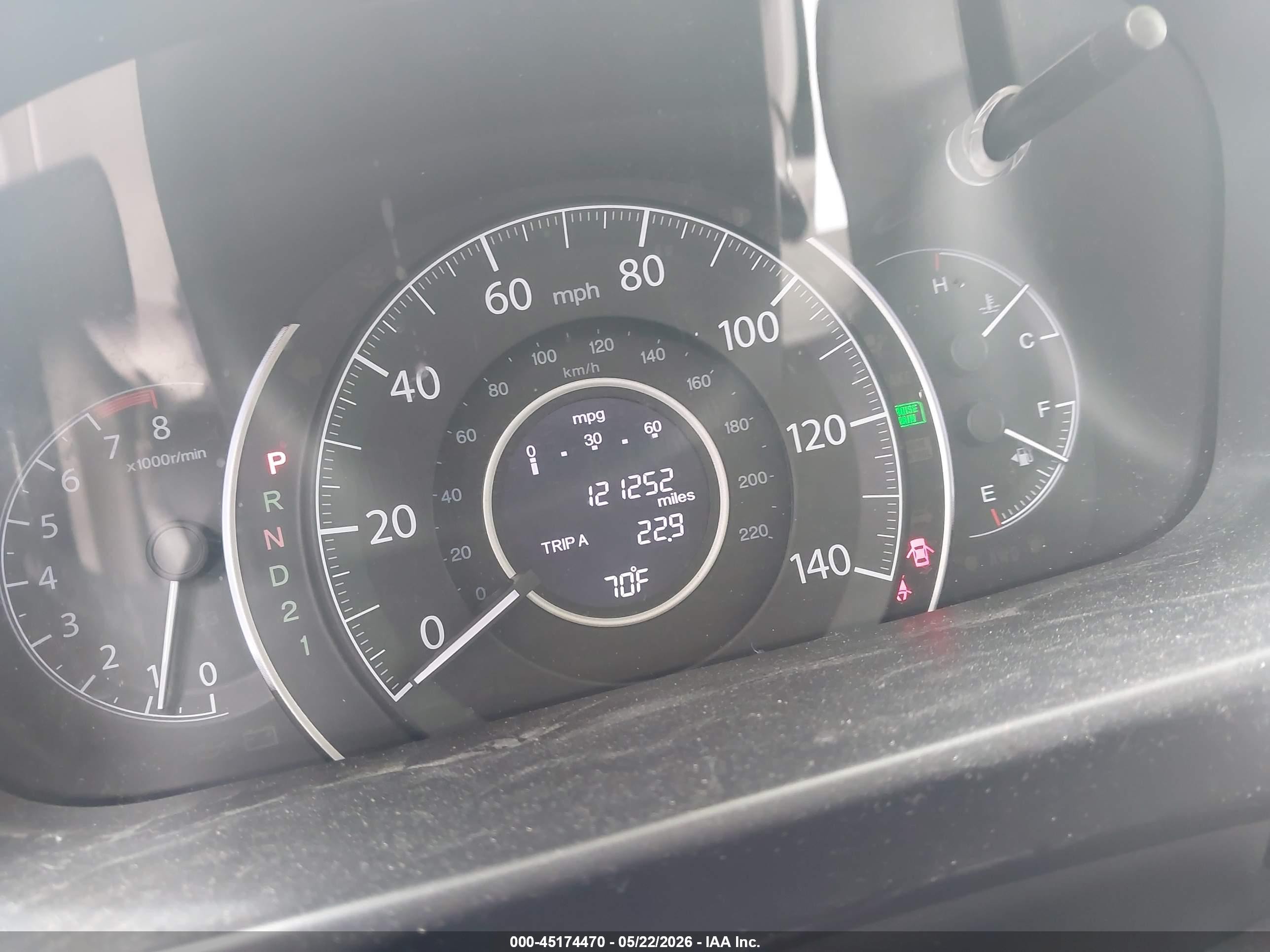 2013 Honda Cr-v Ex Blue vin: 2HKRM4H56DH629466