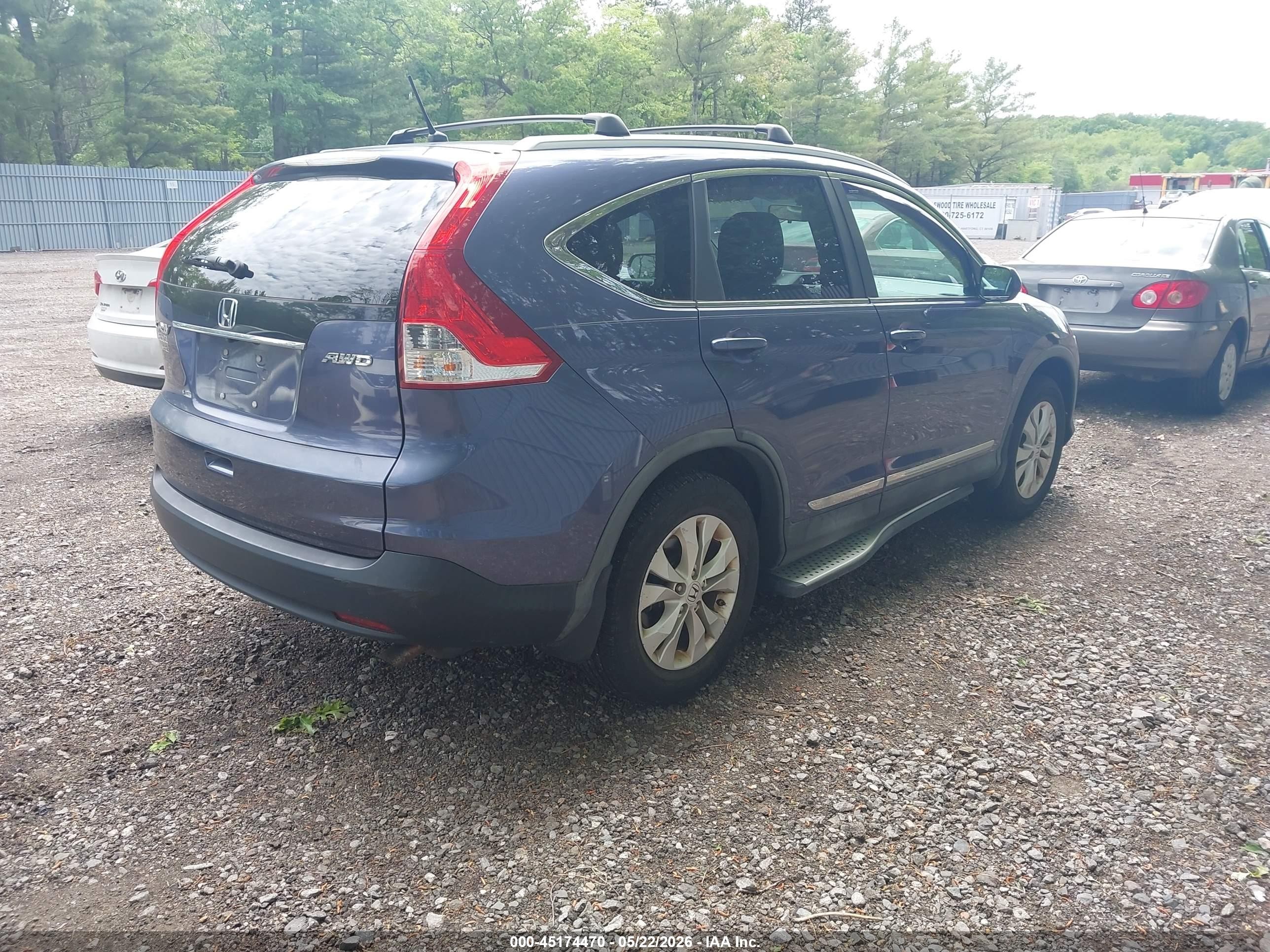 2013 Honda Cr-v Ex Blue vin: 2HKRM4H56DH629466