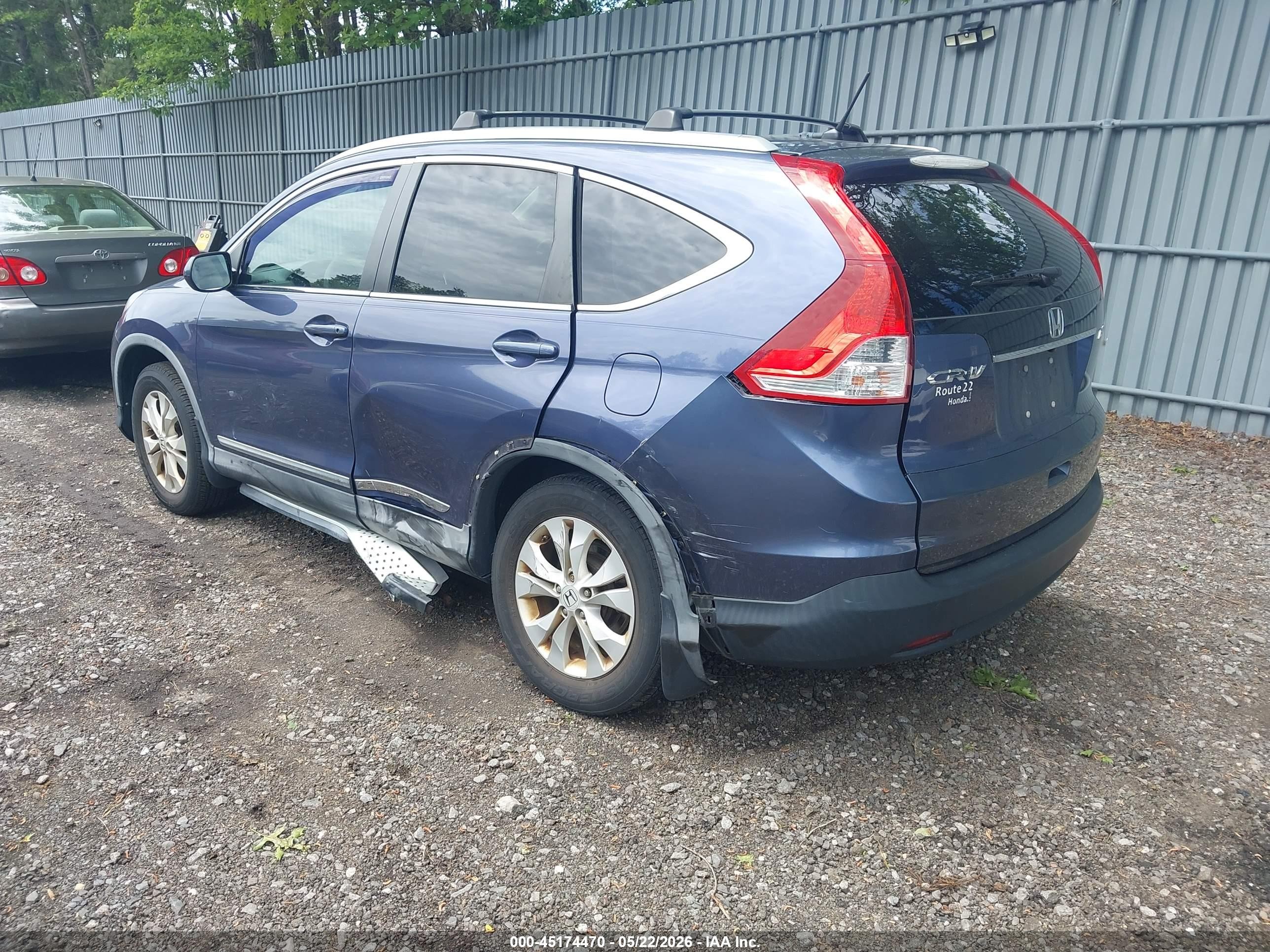 2013 Honda Cr-v Ex Blue vin: 2HKRM4H56DH629466