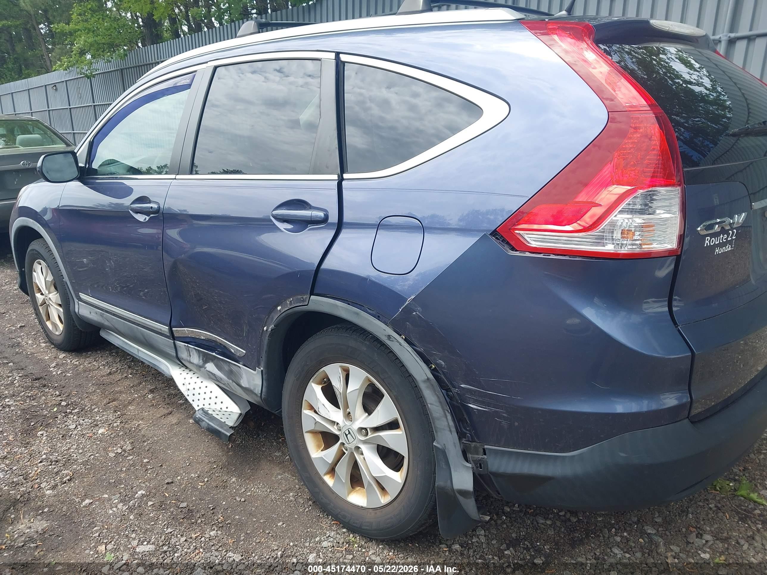 2013 Honda Cr-v Ex Blue vin: 2HKRM4H56DH629466