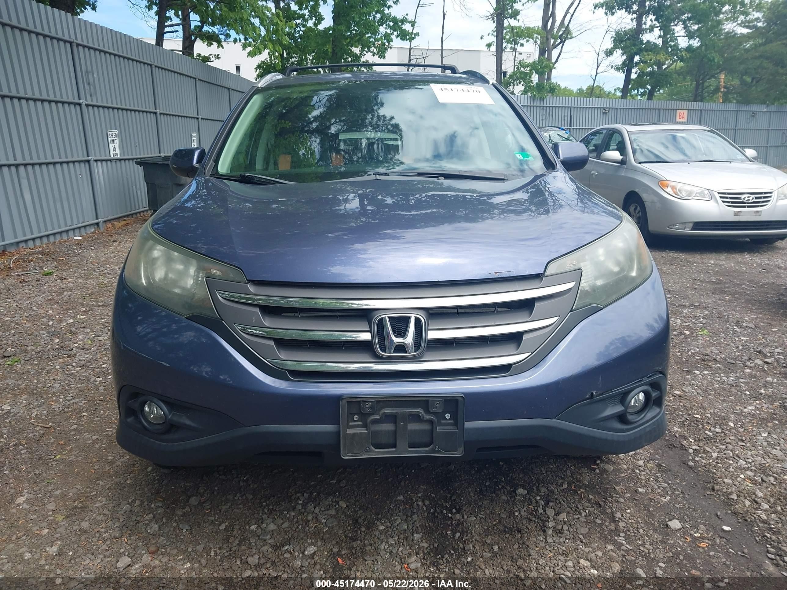 2013 Honda Cr-v Ex Blue vin: 2HKRM4H56DH629466