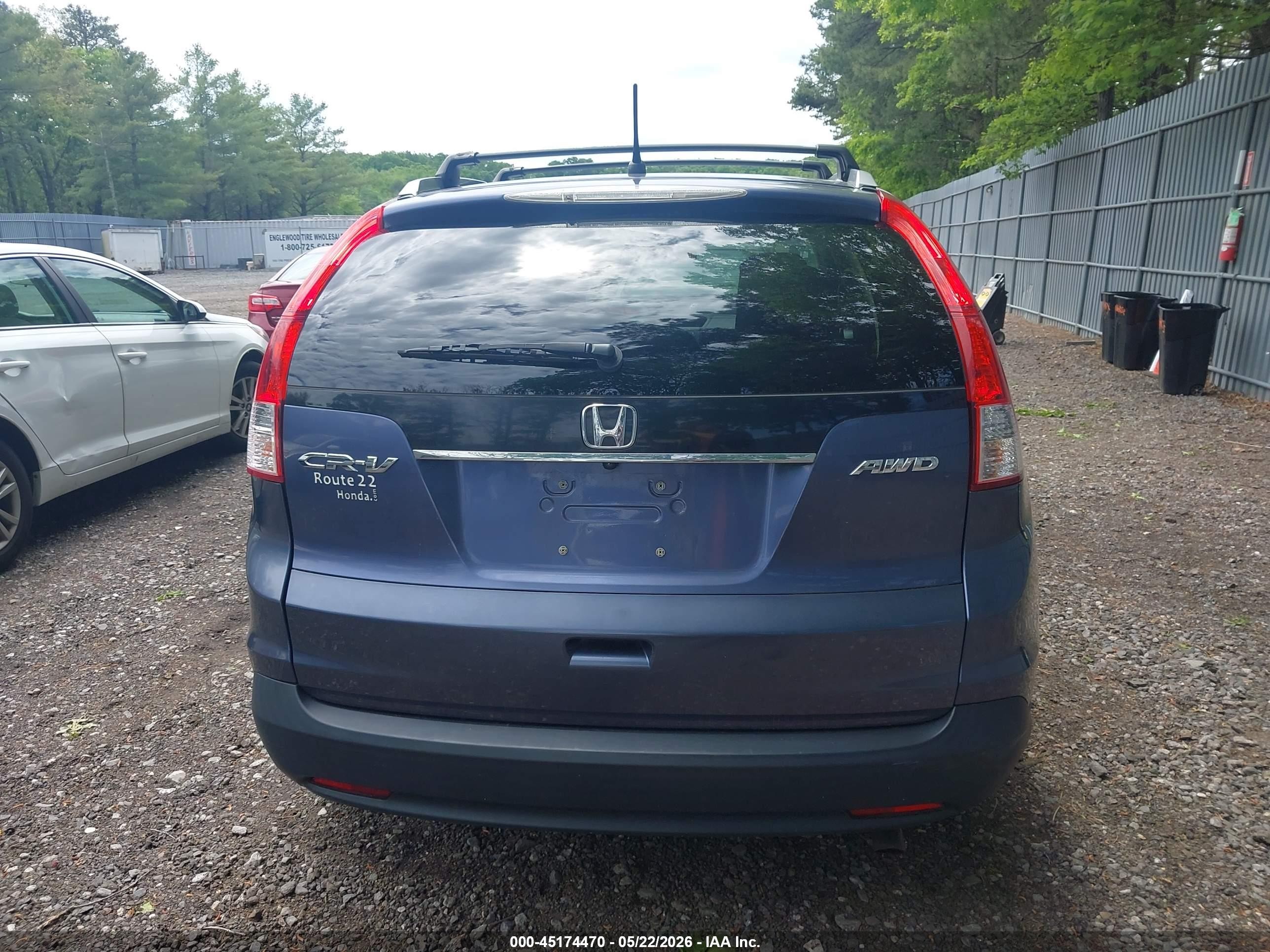 2013 Honda Cr-v Ex Blue vin: 2HKRM4H56DH629466