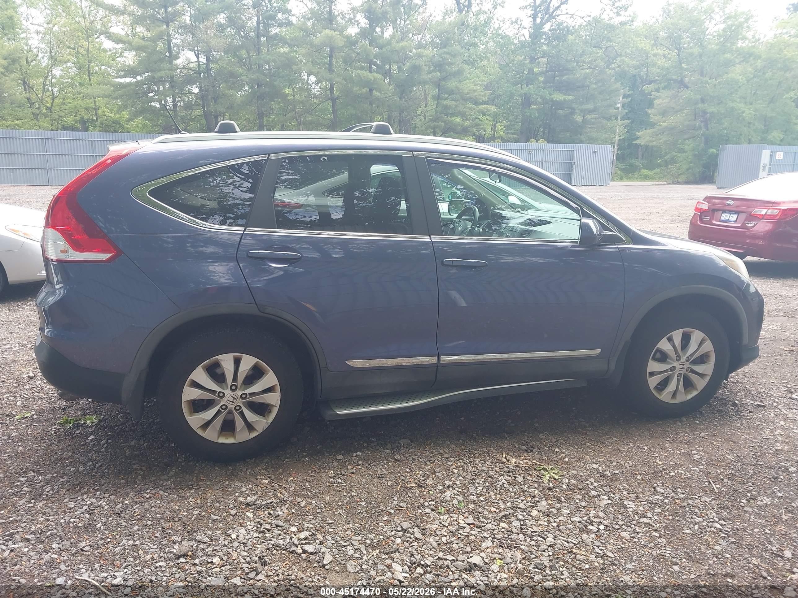 2013 Honda Cr-v Ex Blue vin: 2HKRM4H56DH629466