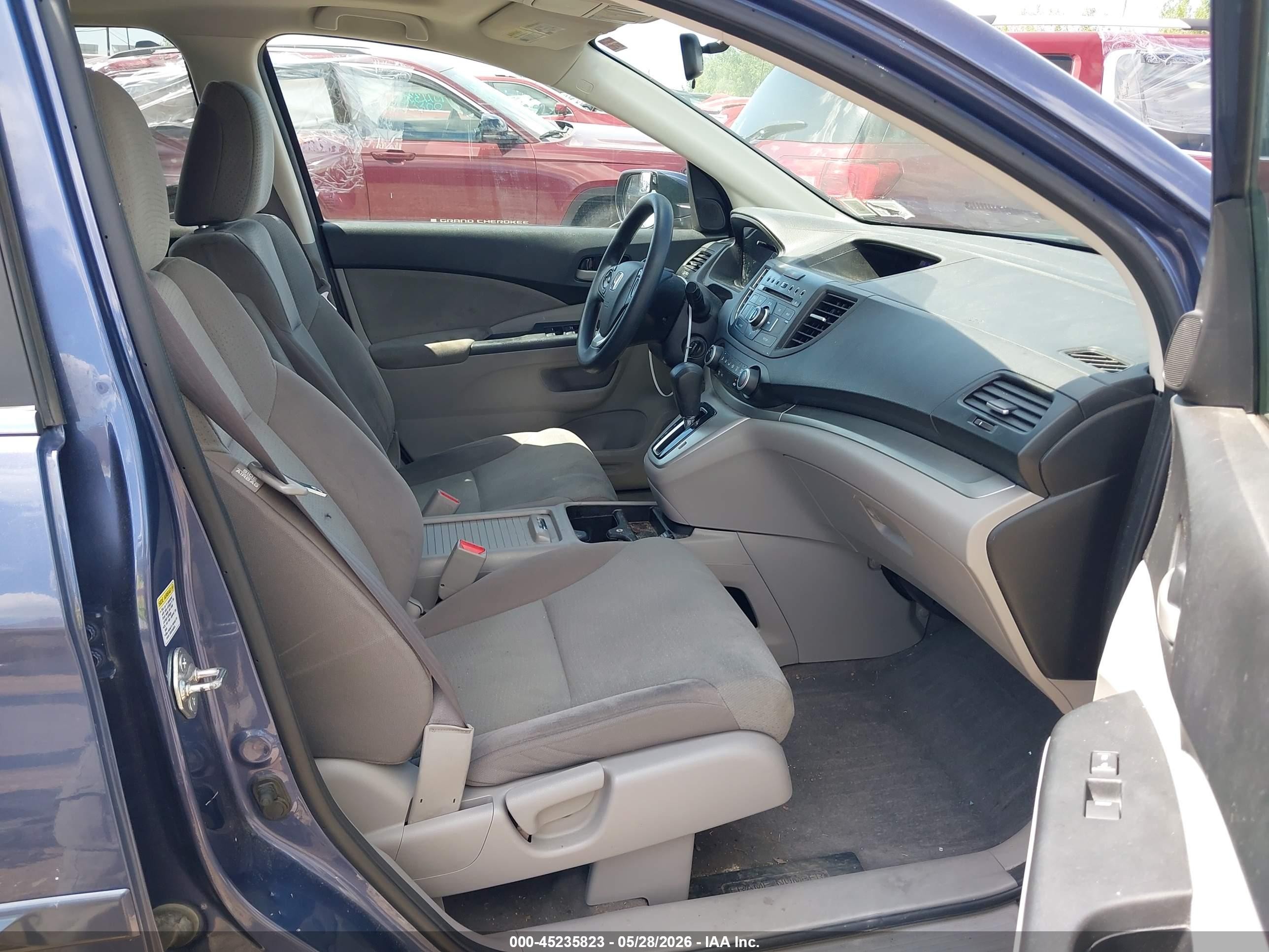 2013 Honda Cr-v Ex Blue vin: 2HKRM4H56DH634750