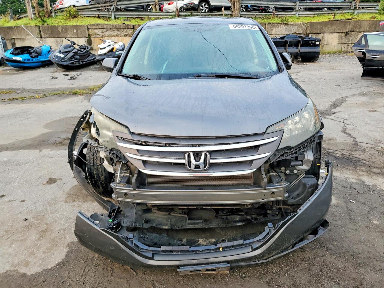 2013 Honda Cr-v Ex Gray vin: 2HKRM4H56DH646722