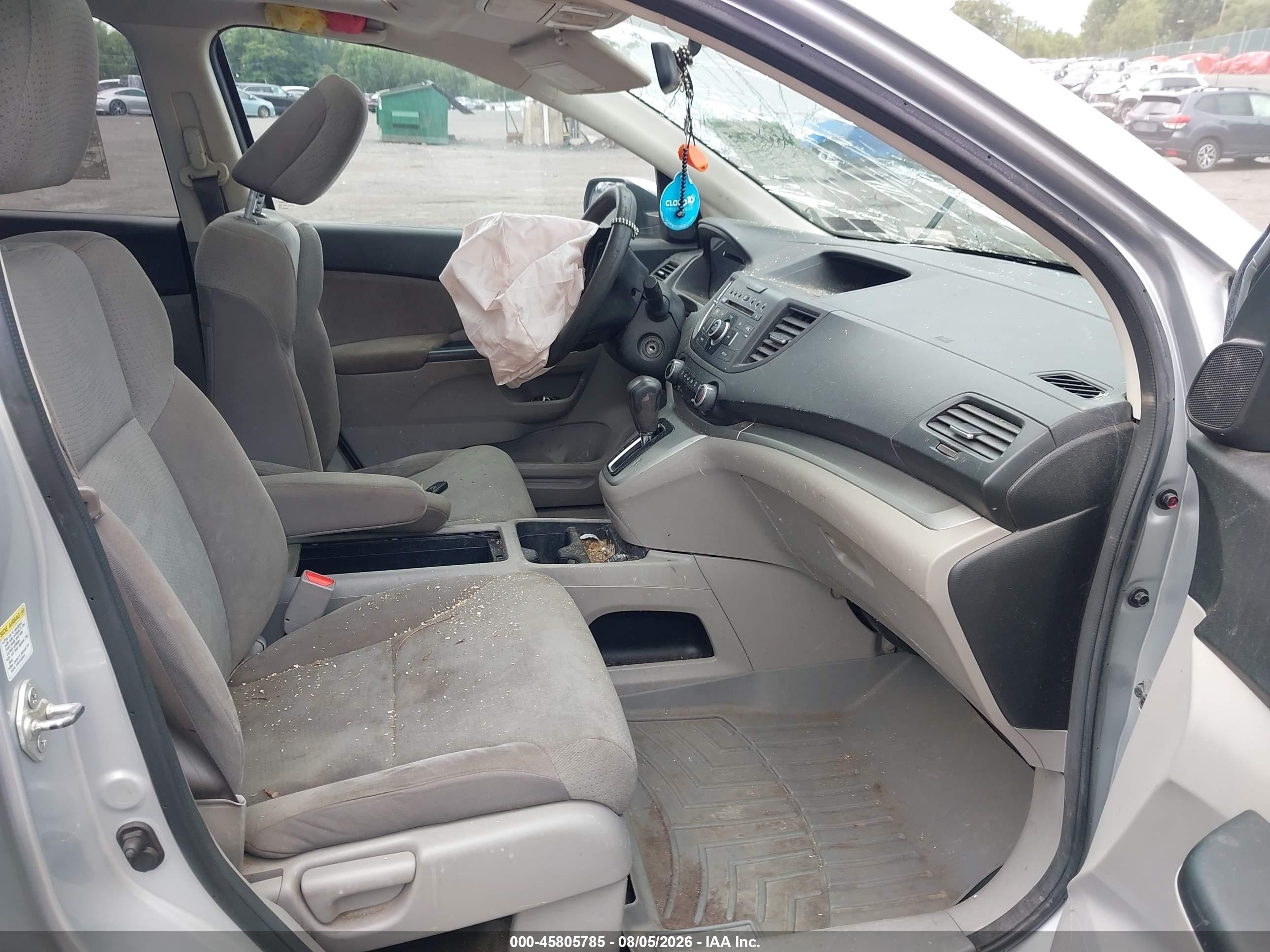 2013 Honda Cr-v Ex Silver vin: 2HKRM4H56DH659342