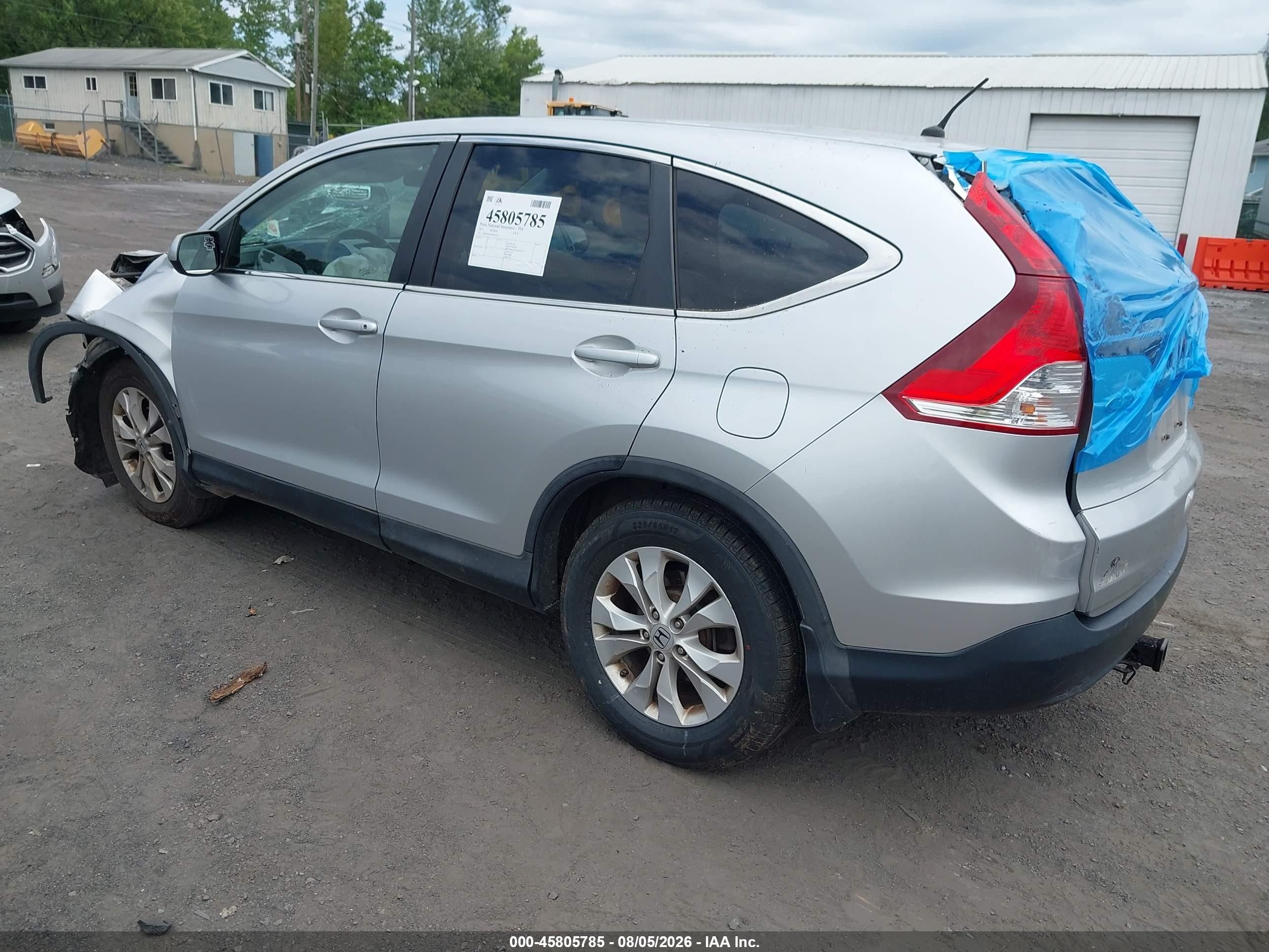2013 Honda Cr-v Ex Silver vin: 2HKRM4H56DH659342