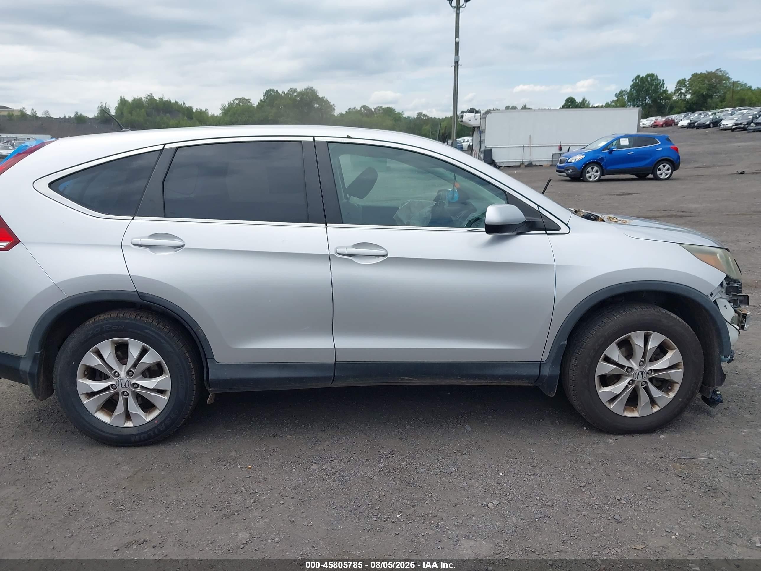 2013 Honda Cr-v Ex Silver vin: 2HKRM4H56DH659342