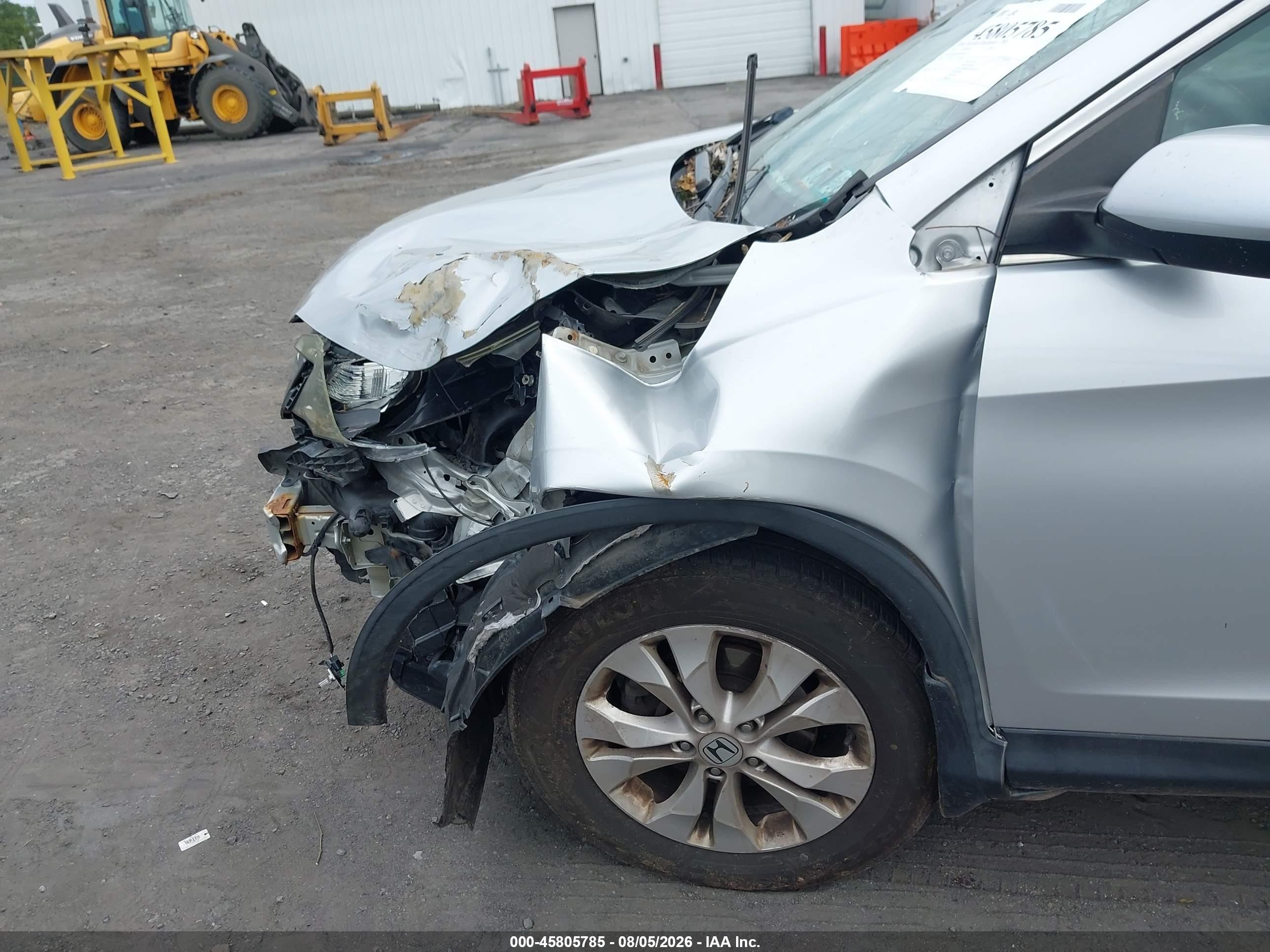 2013 Honda Cr-v Ex Silver vin: 2HKRM4H56DH659342
