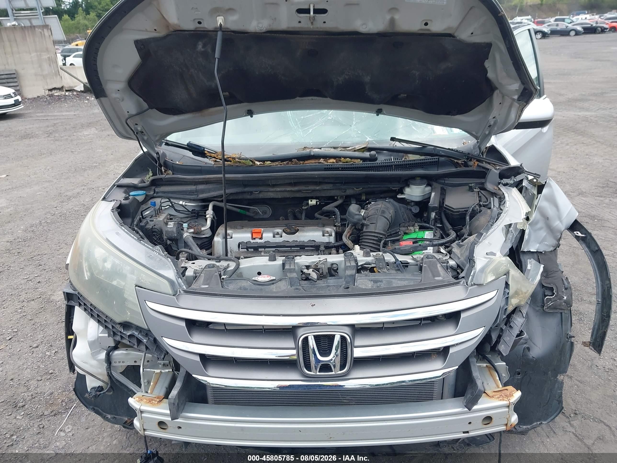 2013 Honda Cr-v Ex Silver vin: 2HKRM4H56DH659342