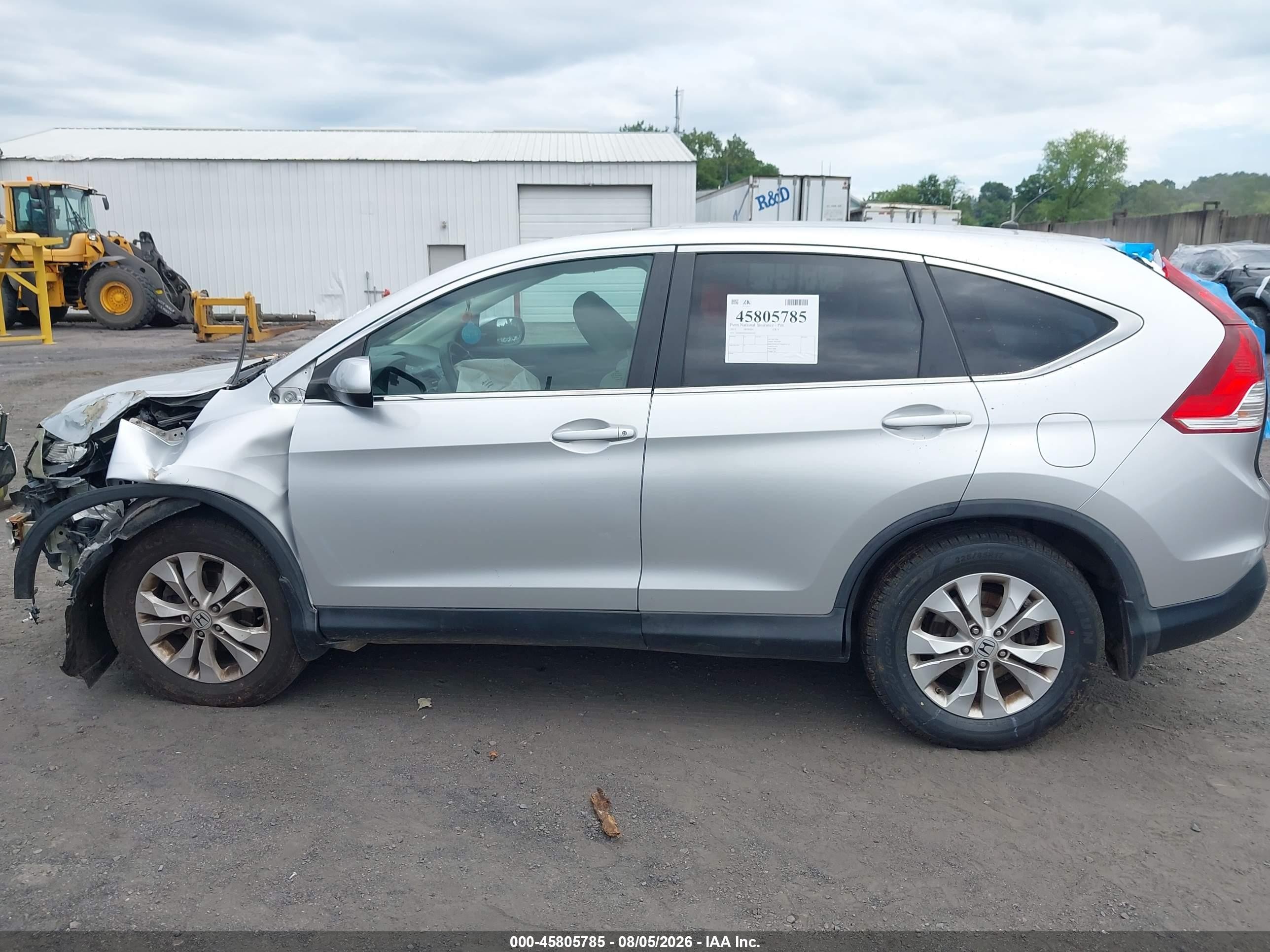 2013 Honda Cr-v Ex Silver vin: 2HKRM4H56DH659342