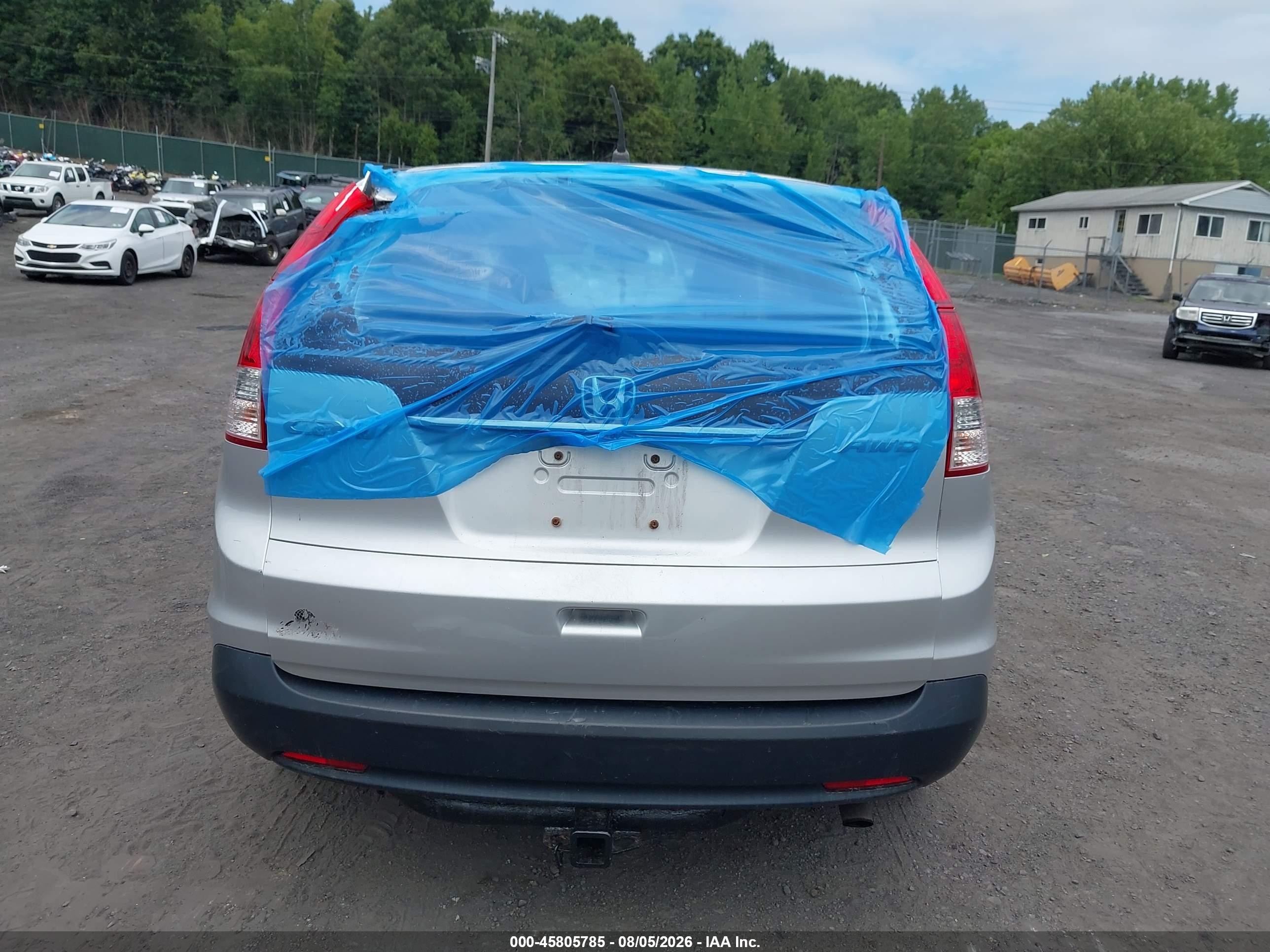 2013 Honda Cr-v Ex Silver vin: 2HKRM4H56DH659342