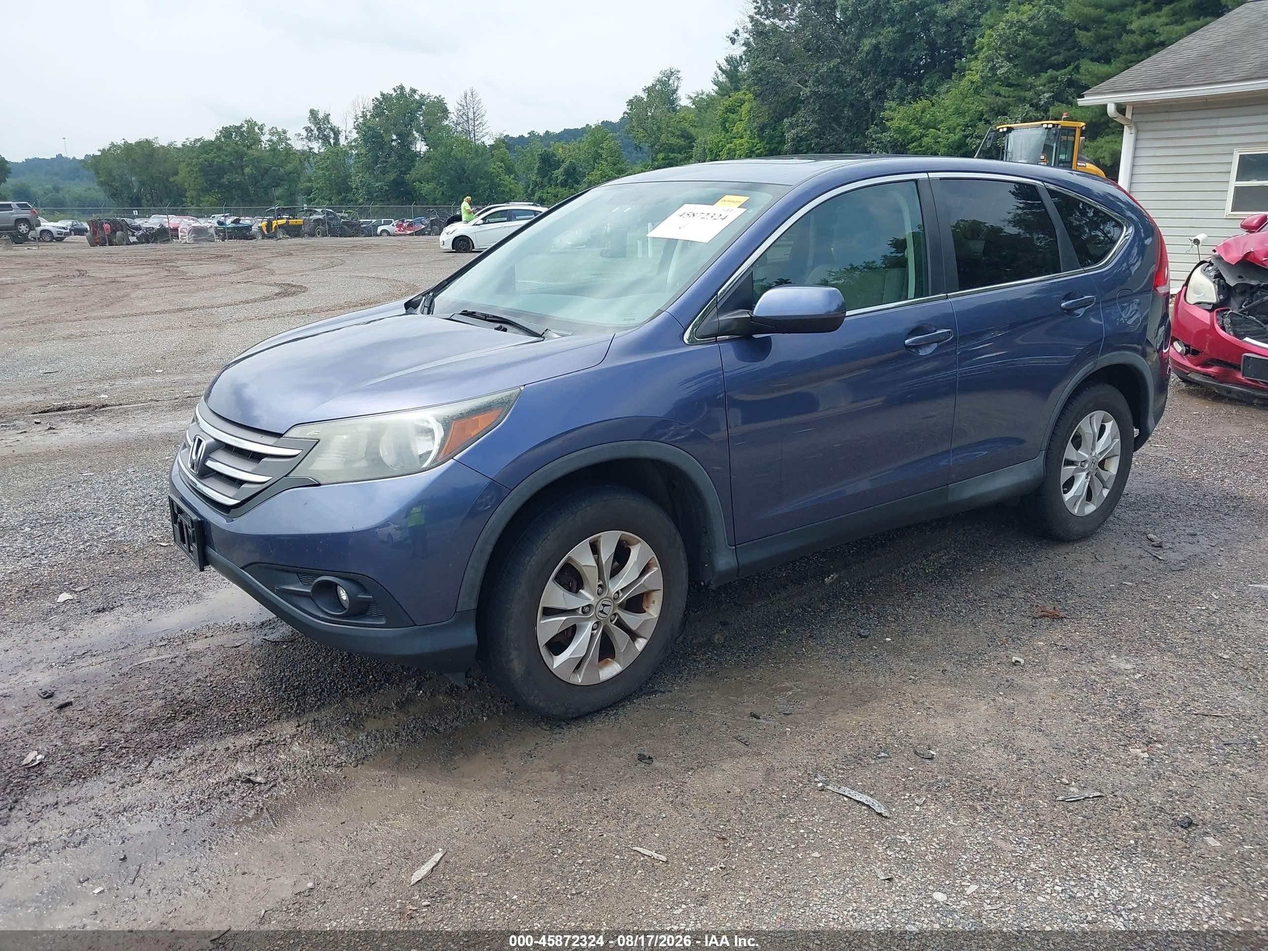 2013 Honda Cr-v Ex Синий vin: 2HKRM4H56DH662547