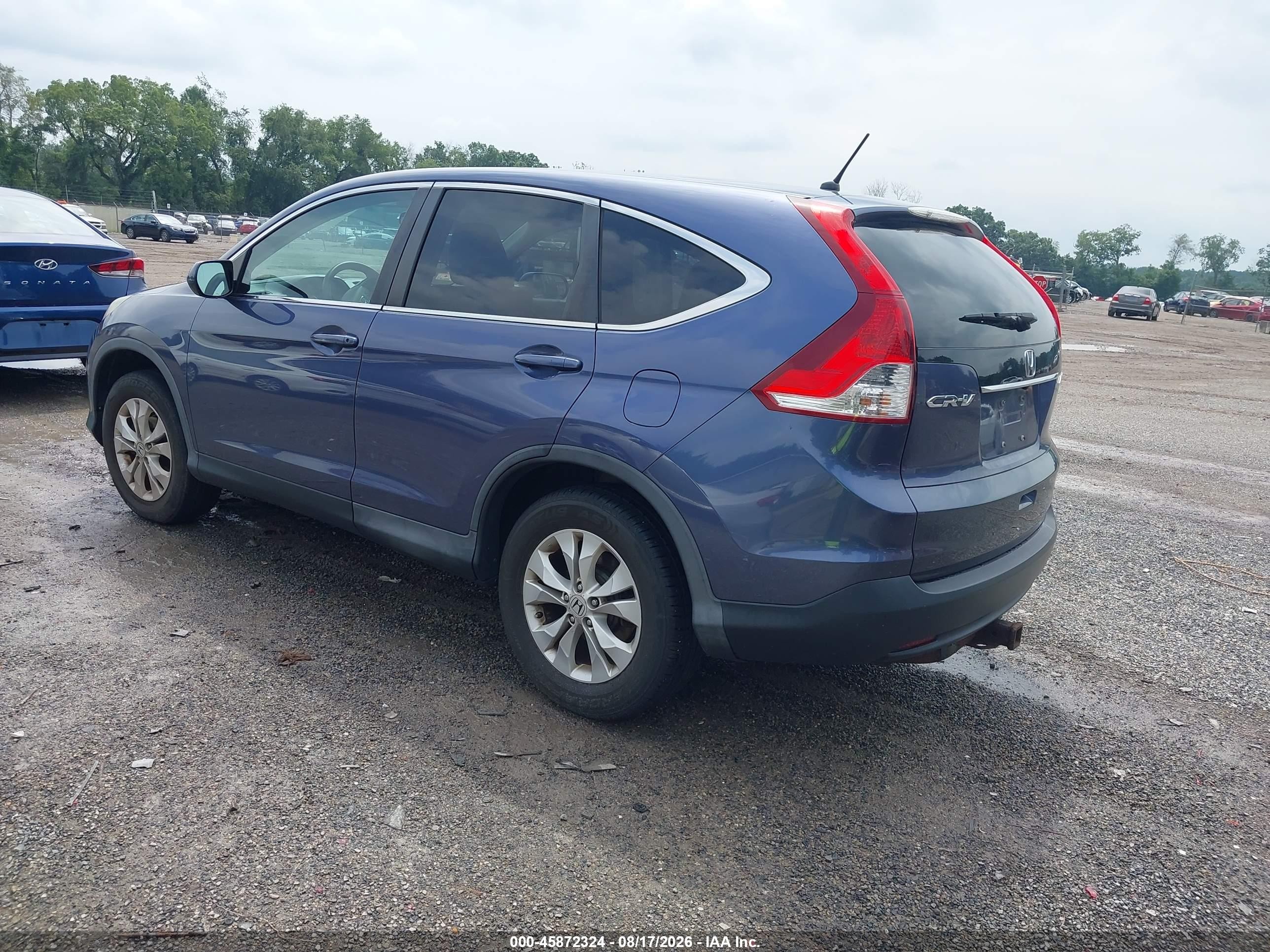2013 Honda Cr-v Ex Синий vin: 2HKRM4H56DH662547