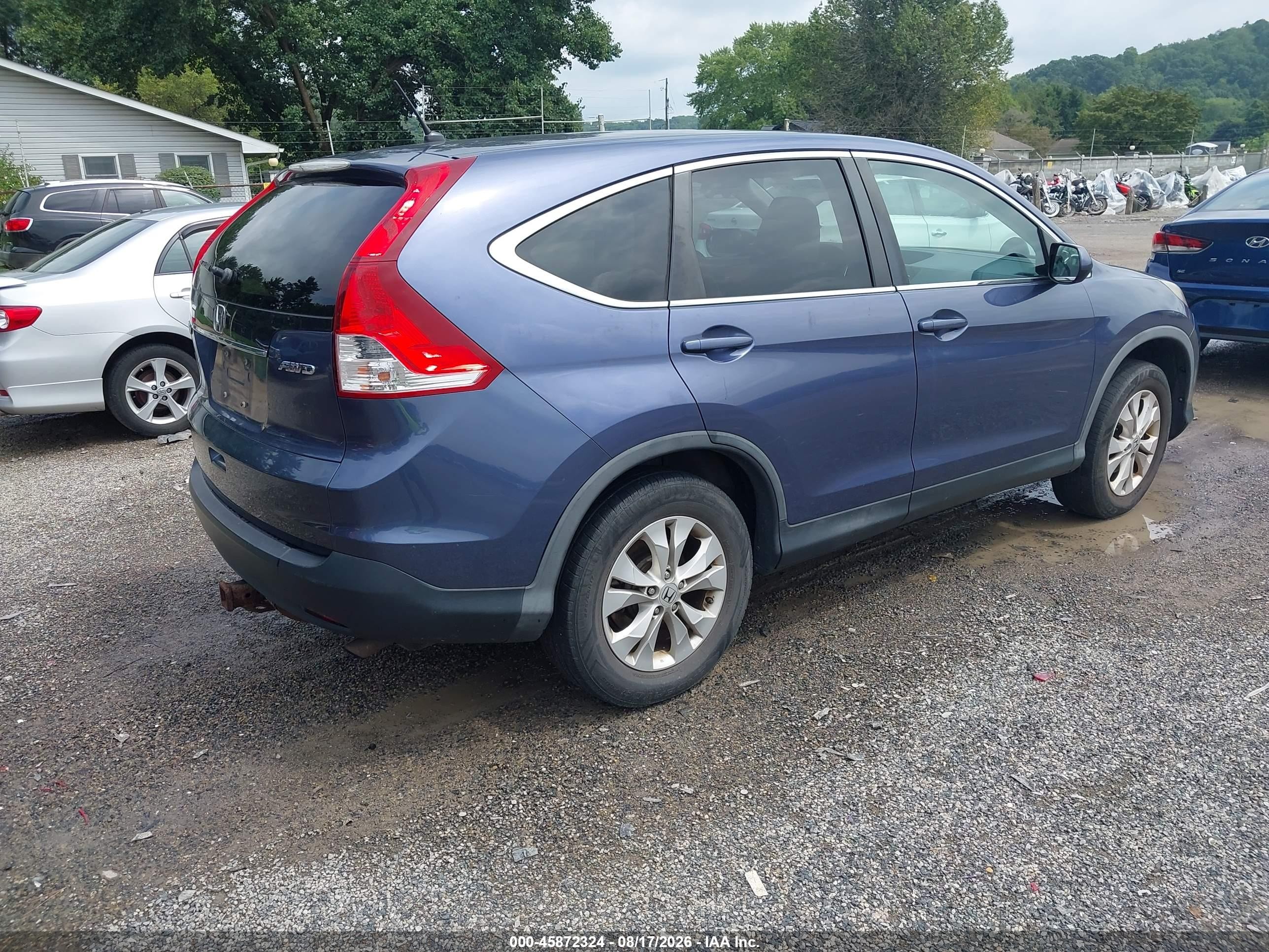 2013 Honda Cr-v Ex Синий vin: 2HKRM4H56DH662547