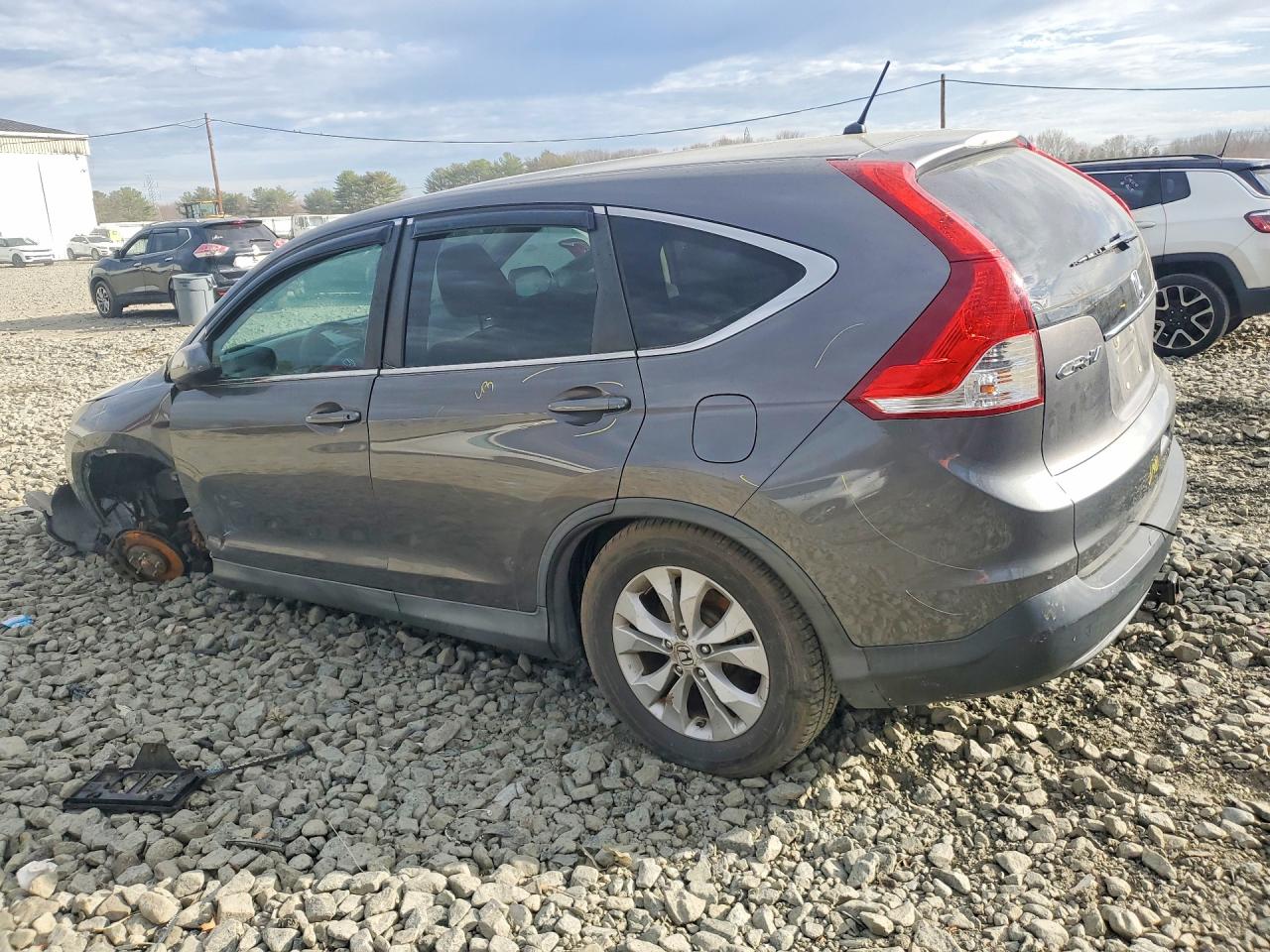 2013 Honda Cr-v Ex Gray vin: 2HKRM4H56DH688369