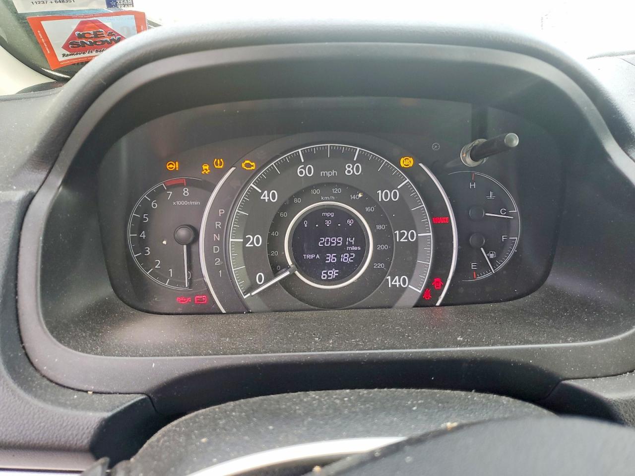 2013 Honda Cr-v Ex Gray vin: 2HKRM4H56DH688369