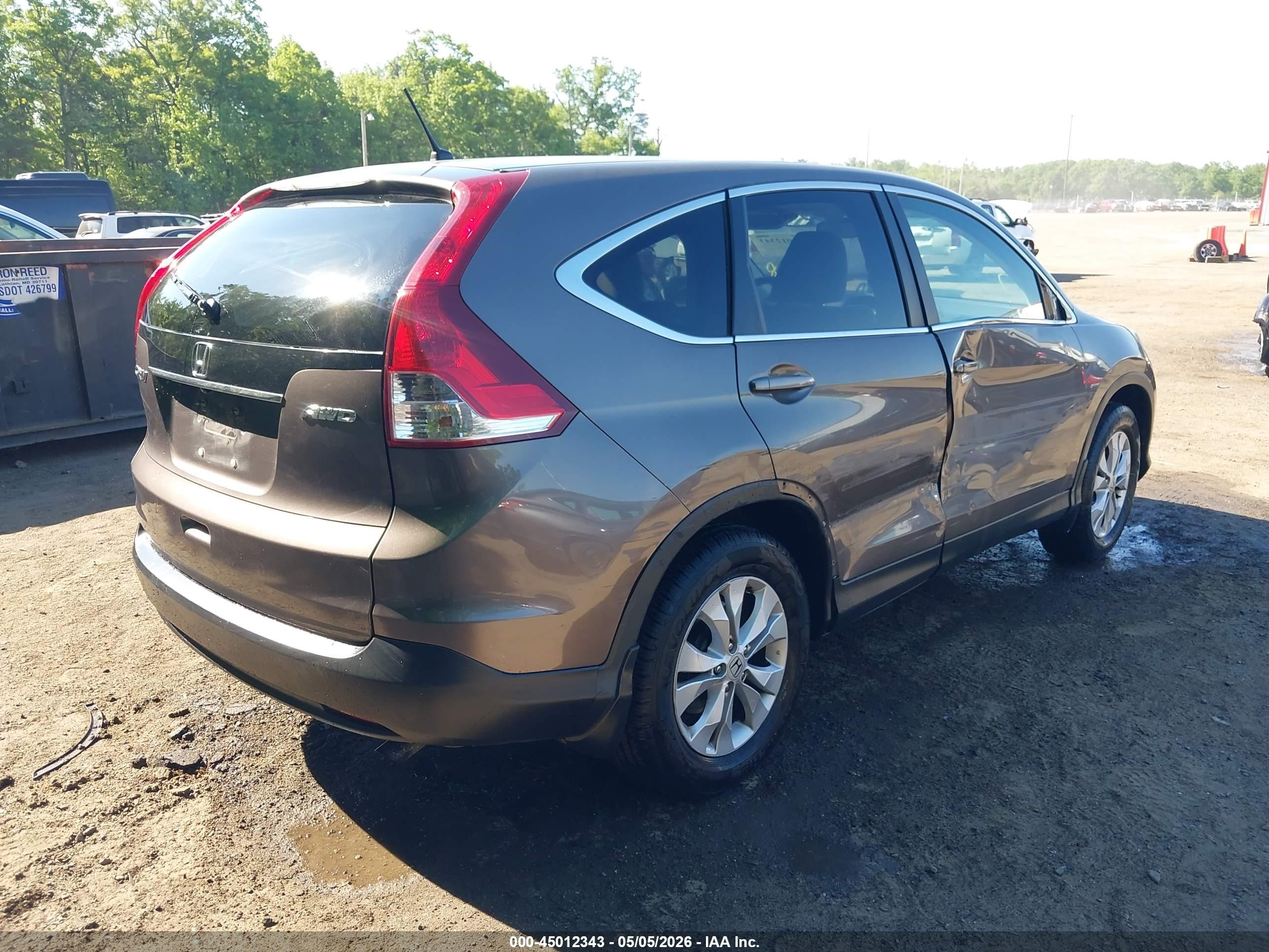 2014 Honda Cr-v Ex Brown vin: 2HKRM4H56EH620140