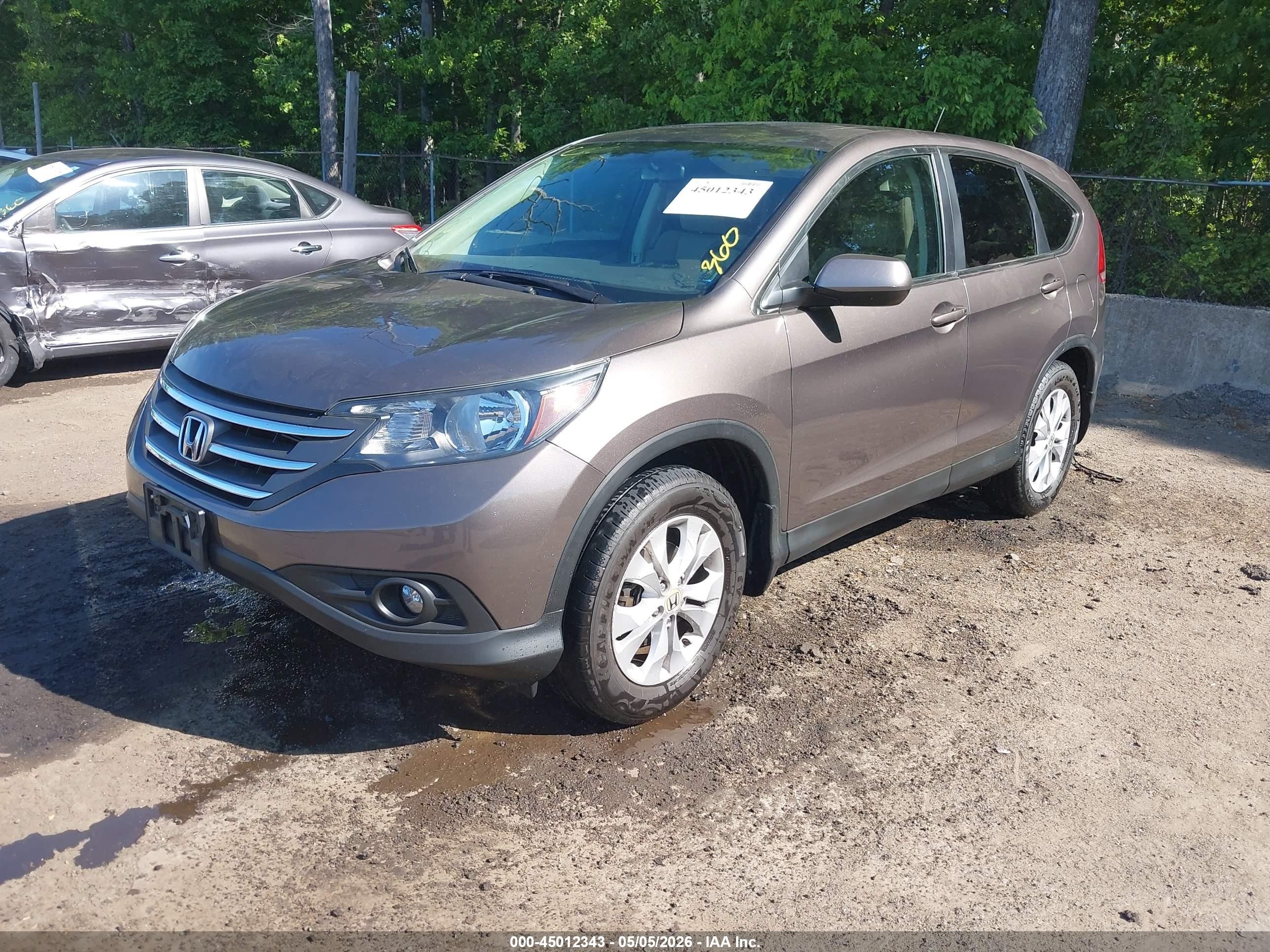 2014 Honda Cr-v Ex Brown vin: 2HKRM4H56EH620140