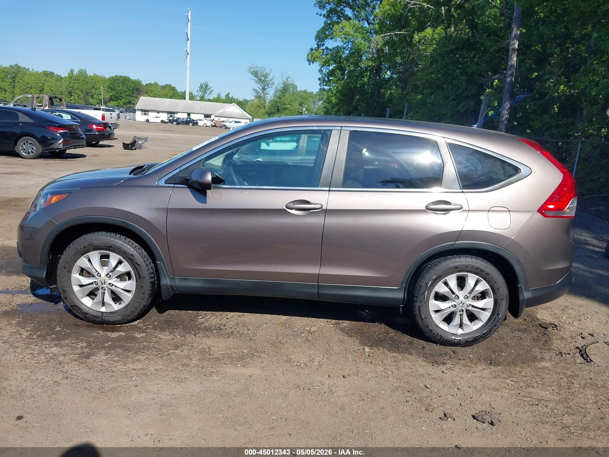2014 Honda Cr-v Ex Brown vin: 2HKRM4H56EH620140