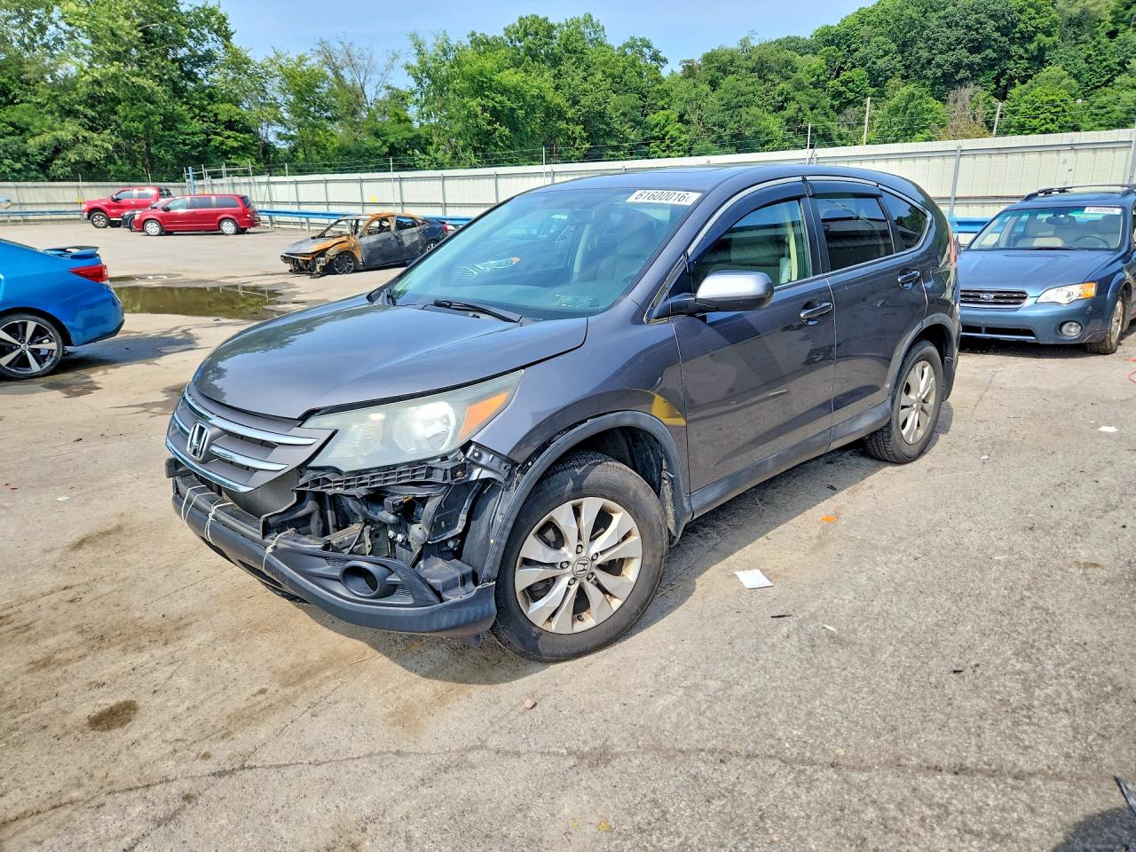 2014 Honda Cr-v Ex Серый vin: 2HKRM4H56EH629730