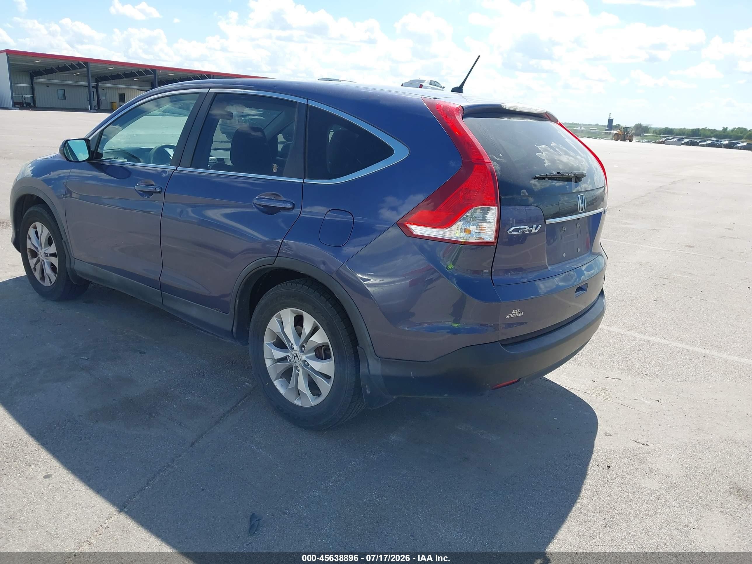 2014 Honda Cr-v Ex Blue vin: 2HKRM4H56EH665031