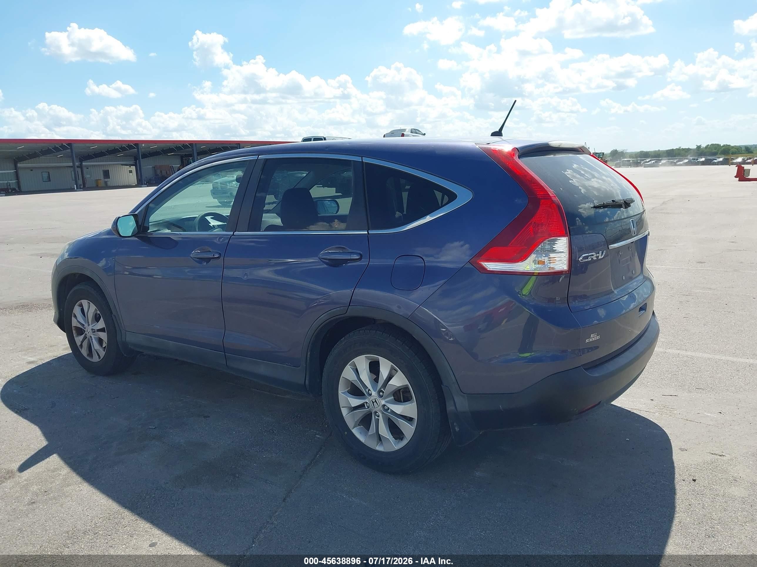 2014 Honda Cr-v Ex Blue vin: 2HKRM4H56EH665031