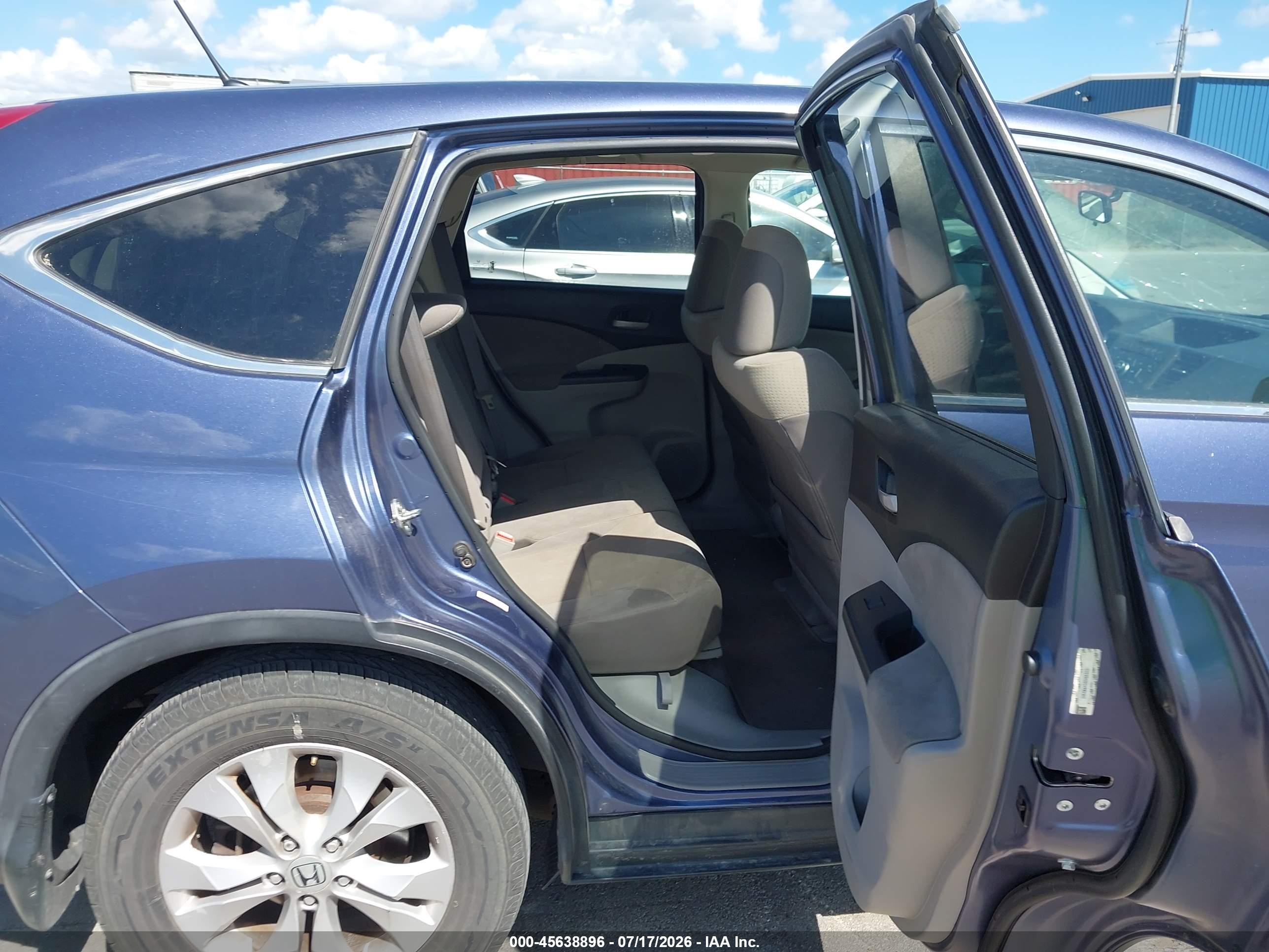 2014 Honda Cr-v Ex Blue vin: 2HKRM4H56EH665031