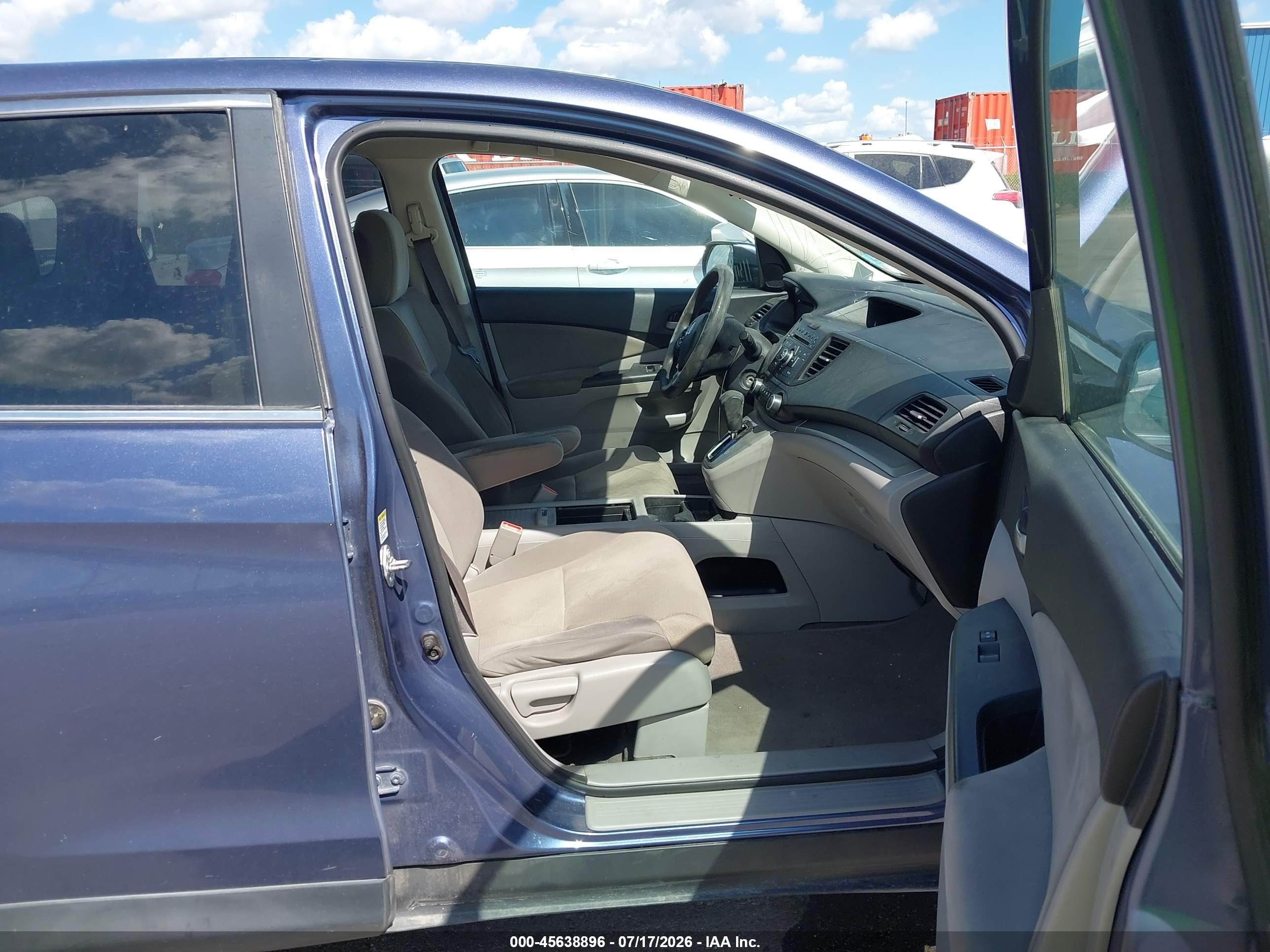 2014 Honda Cr-v Ex Blue vin: 2HKRM4H56EH665031