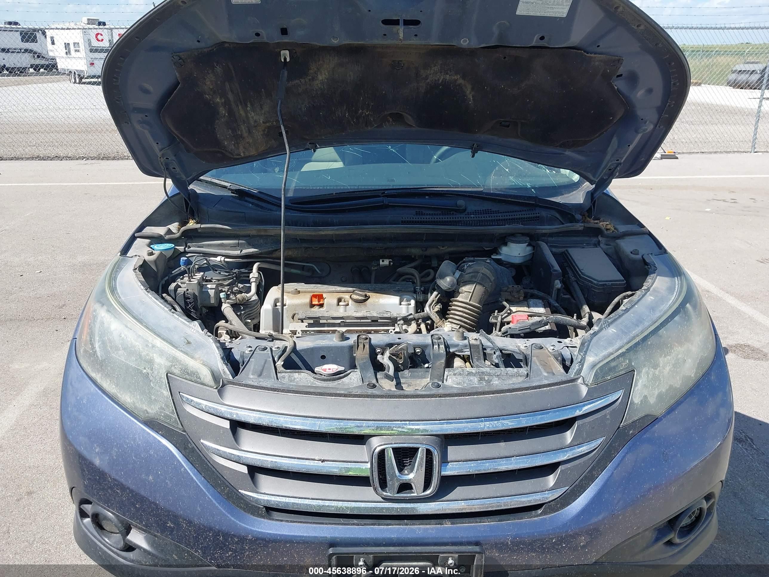2014 Honda Cr-v Ex Blue vin: 2HKRM4H56EH665031