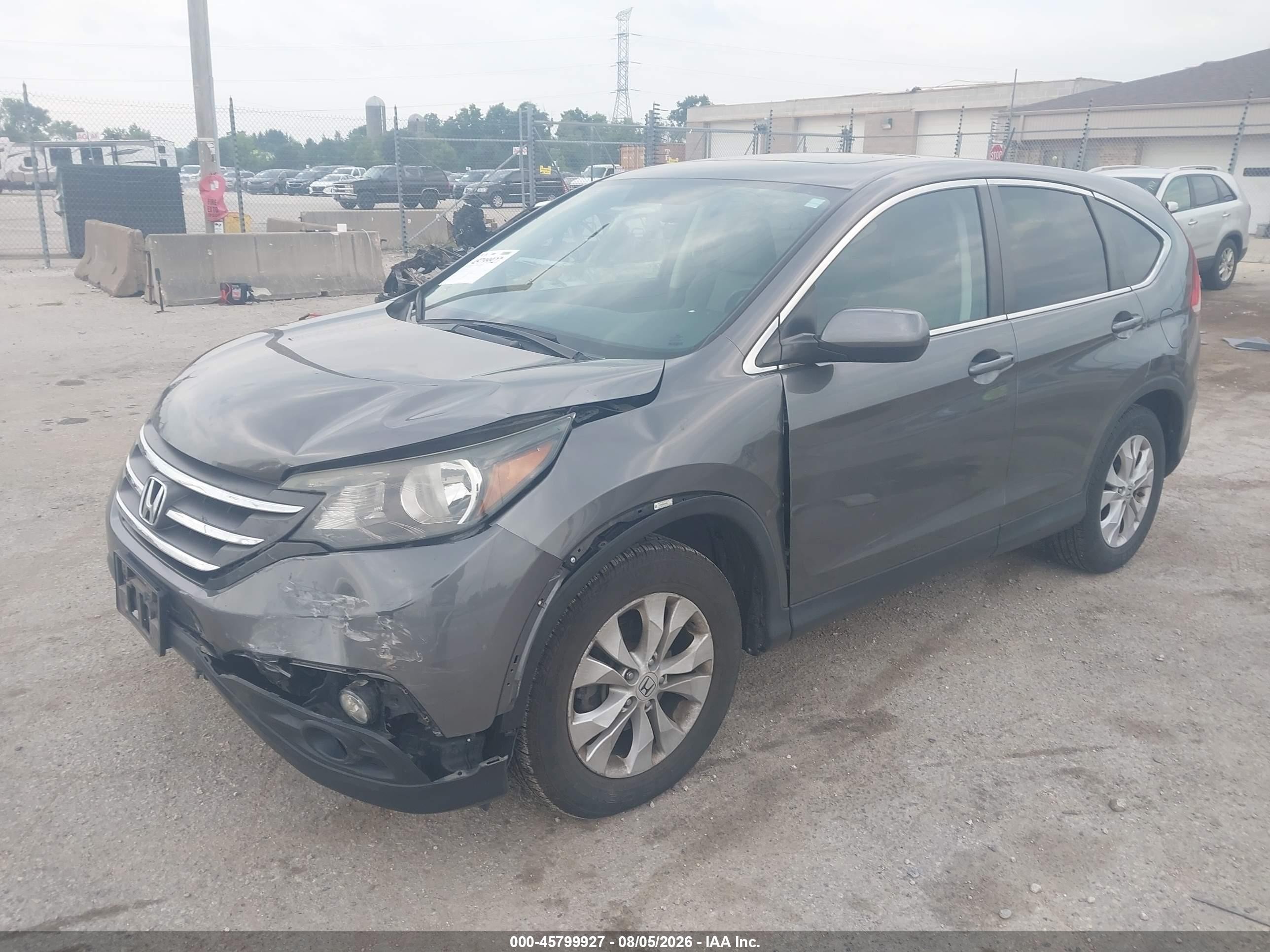 2014 Honda Cr-v Ex Gray vin: 2HKRM4H56EH695680
