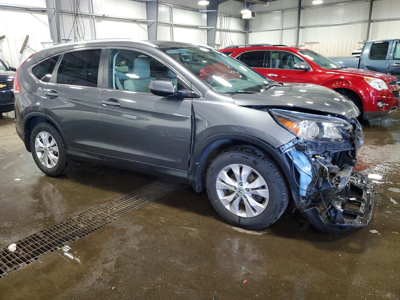 2014 Honda Cr-v Ex Gray vin: 2HKRM4H56EH699874