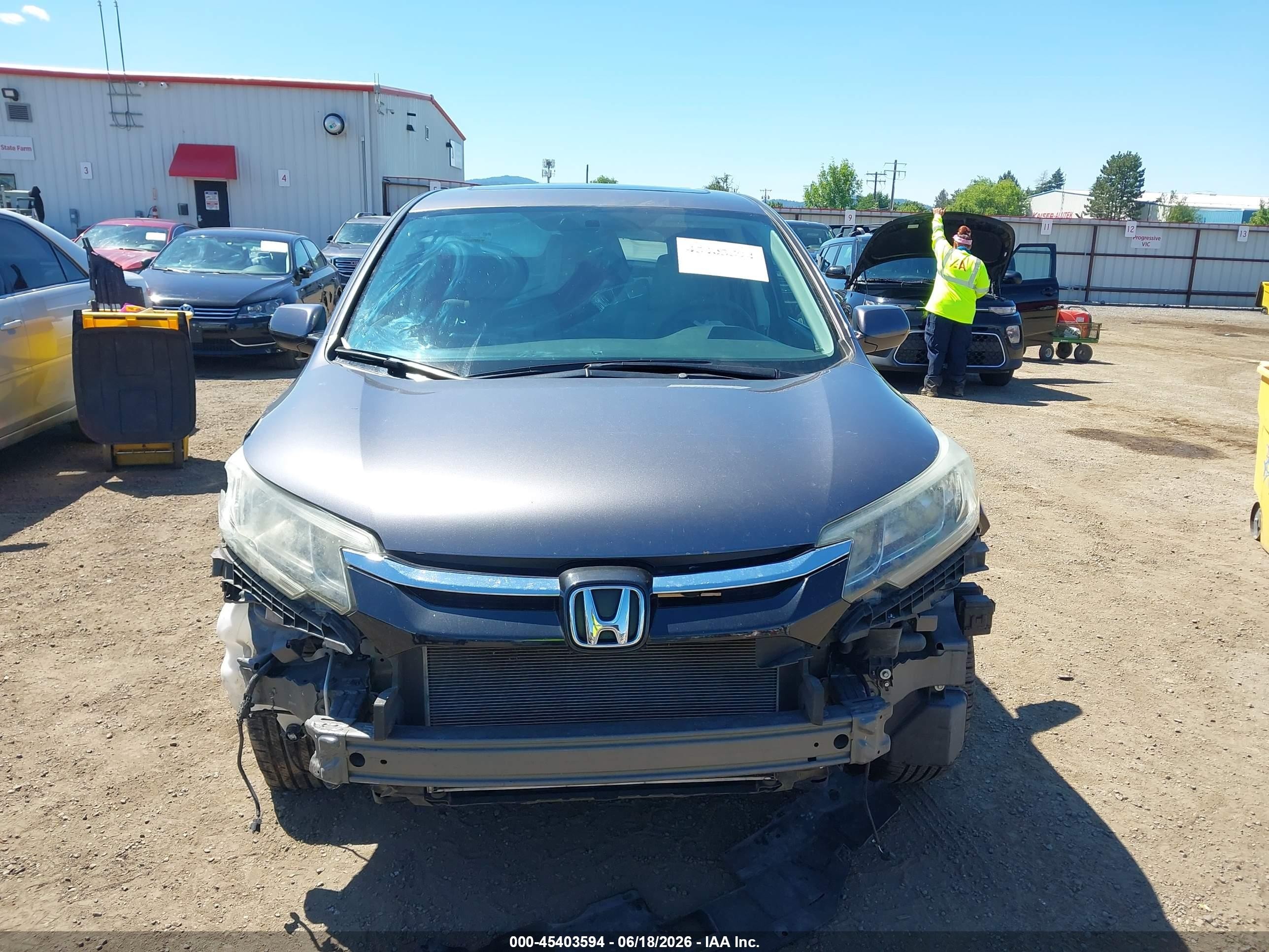 2015 Honda Cr-v Ex Серый vin: 2HKRM4H56FH619622