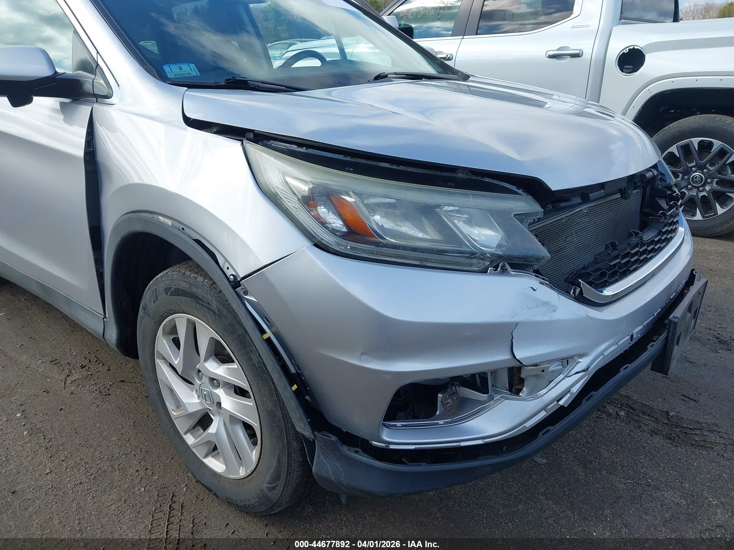 2015 Honda Cr-v Ex Silver vin: 2HKRM4H56FH642415