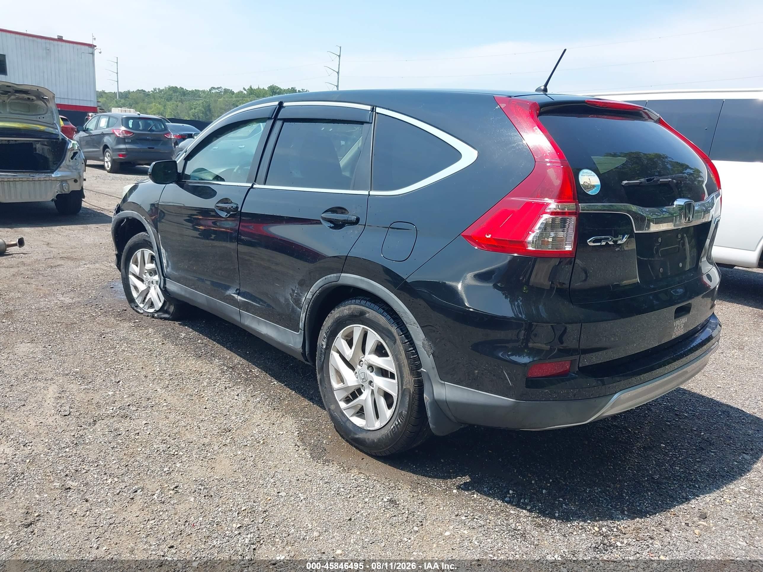 2015 Honda Cr-v Ex Black vin: 2HKRM4H56FH675544