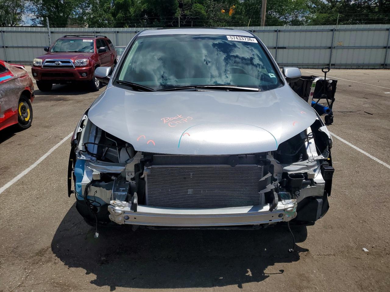 2015 Honda Cr-v Ex Silver vin: 2HKRM4H56FH679724