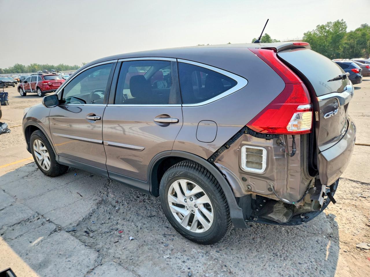 2015 Honda Cr-v Ex Gray vin: 2HKRM4H56FH680730
