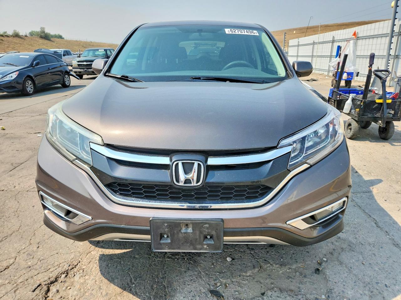 2015 Honda Cr-v Ex Gray vin: 2HKRM4H56FH680730