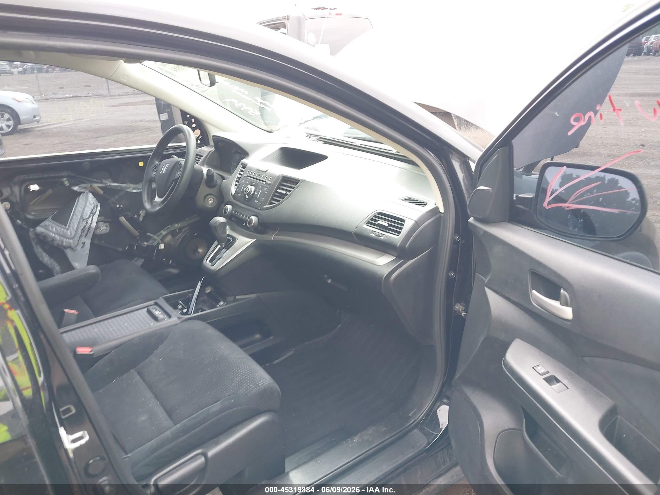 2012 Honda Cr-v Ex Black vin: 2HKRM4H57CH614070